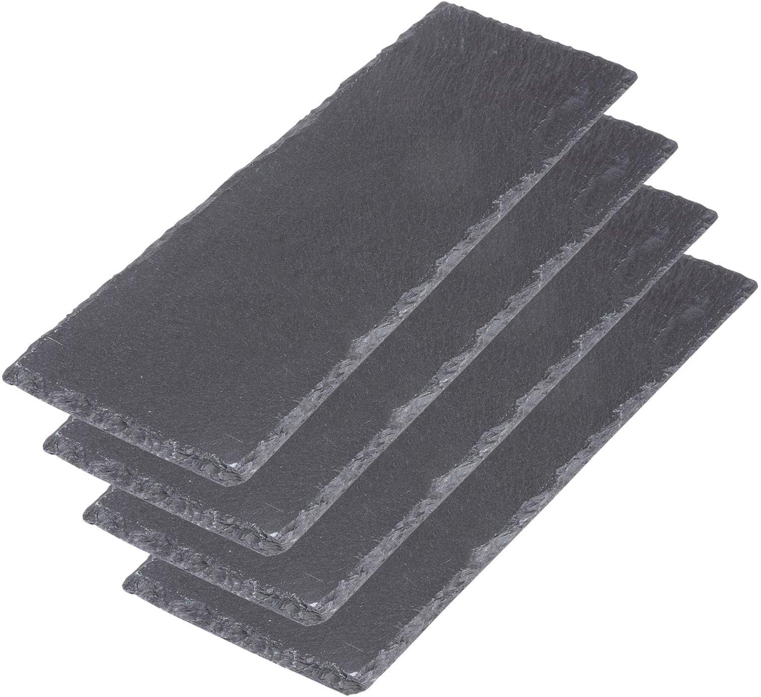 WESTMARK 4 Servierplatten Naturschiefer »Tapas + Friends«, 30 x 10 cm