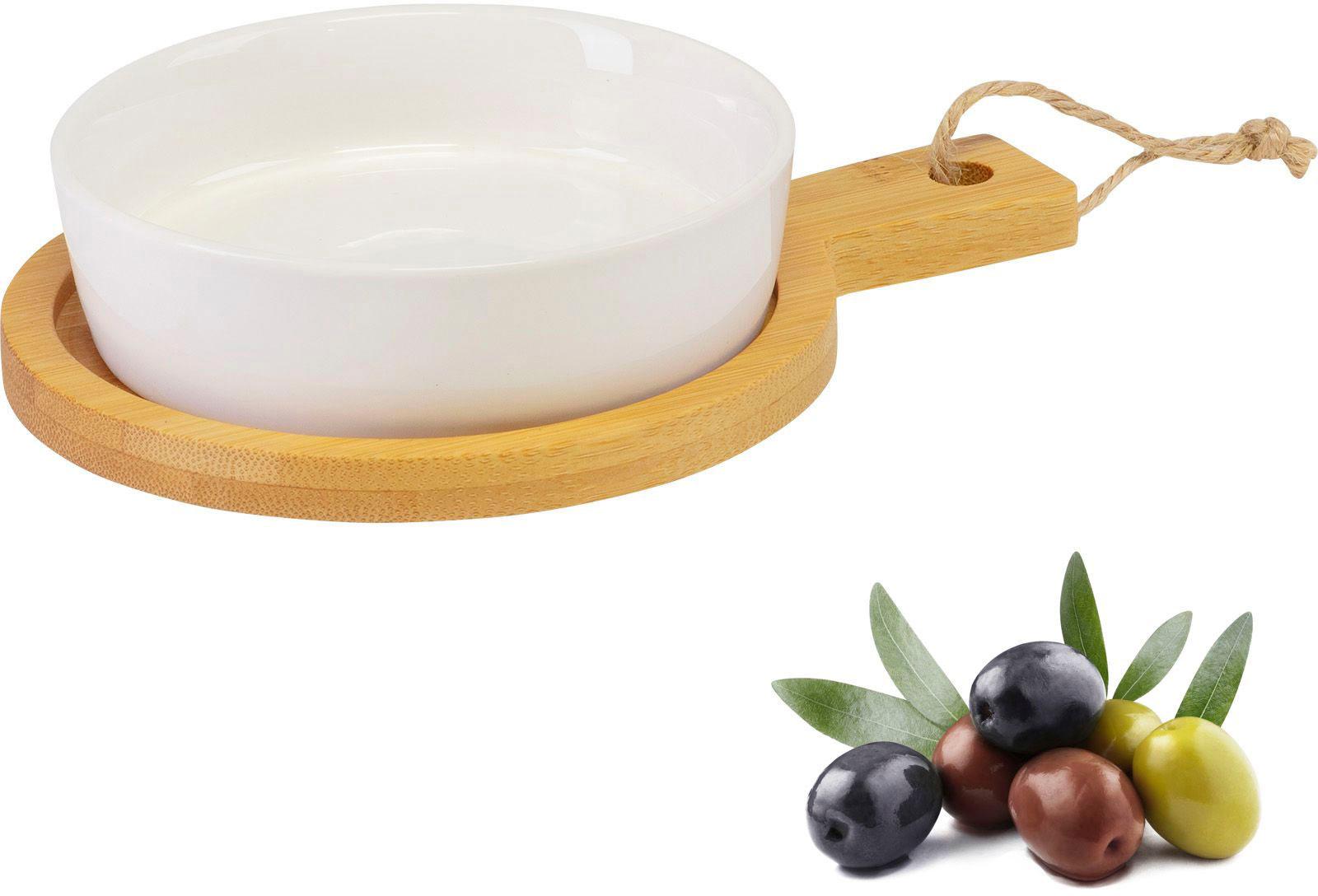 Produktbild WESTMARK Keramikschälchen »Tapas + Friends«, auf Bambus, ø 11 cm 2 von 2