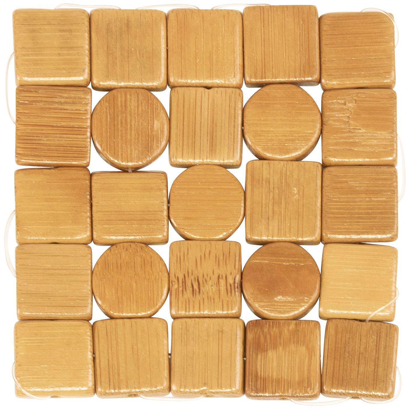 WESTMARK 4 Bambus Untersetzer Mosaik »Tapas + Friends«, 10 x 10 cm