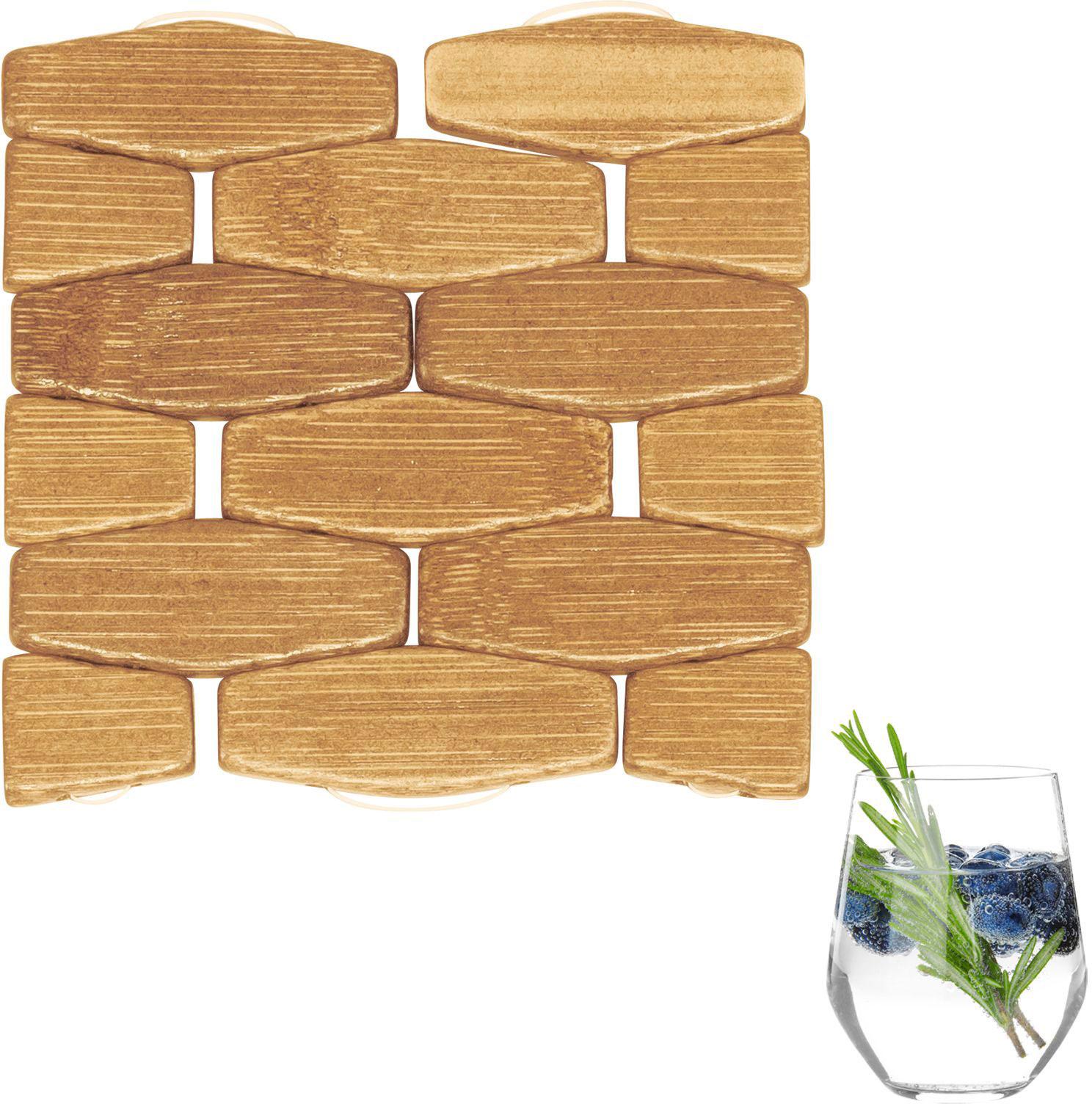 Produktbild WESTMARK 4 Bambus Untersetzer Trapez »Tapas + Friends« , 10 x 10 cm 2 von 2