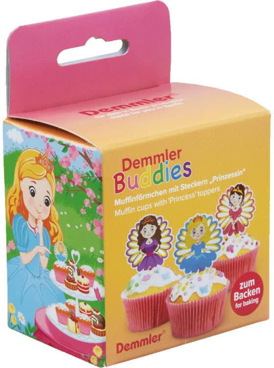 Demmler Buddies Backförmchen mit Stecker Prinzessin