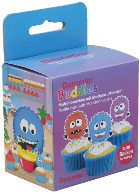 Demmler Buddies Backförmchen mit Stecker Monster