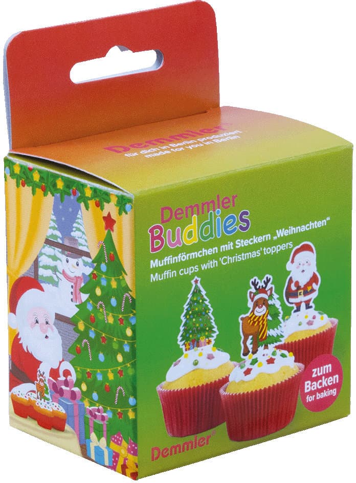 Demmler Buddies Backförmchen mit Stecker Weihnachten