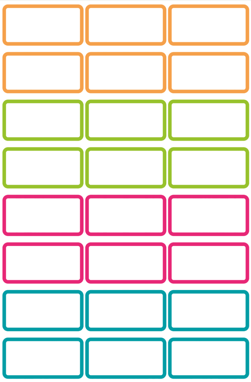 Produktbild AVERY Zweckform Namens-Etiketten 15 x 31 mm A6 48 Etiketten / 2 Bögen 3 von 3