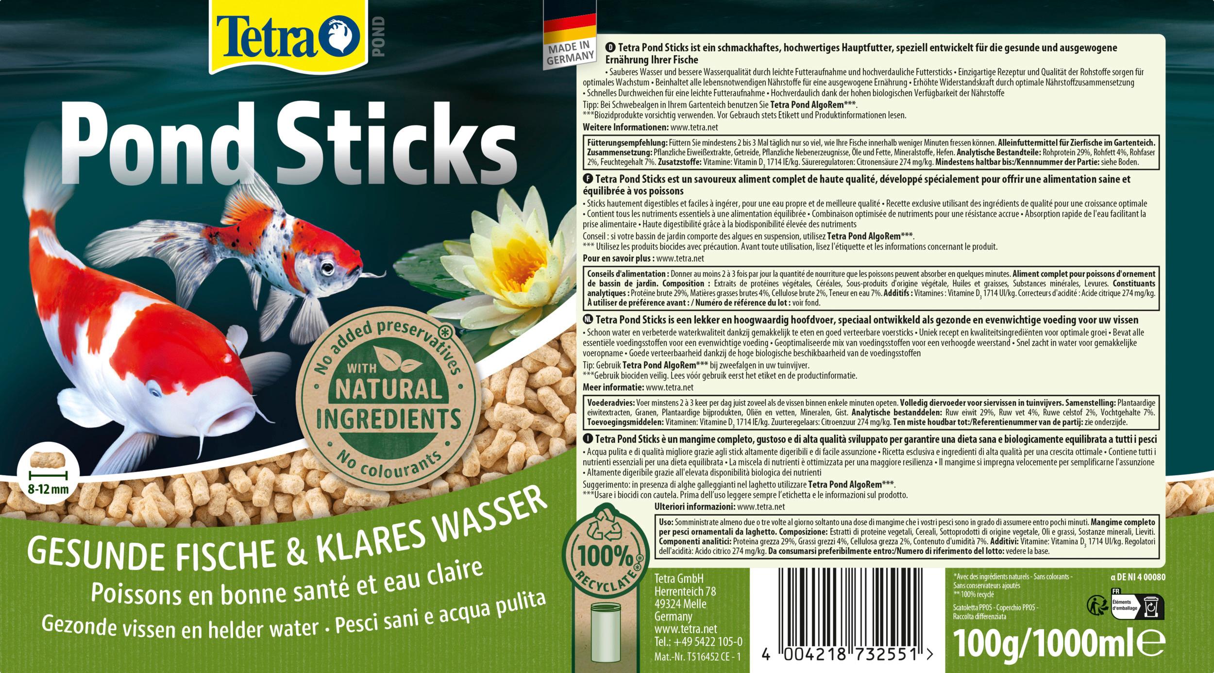 Produktbild Tetra Pond Sticks Fischfutter 3 von 5