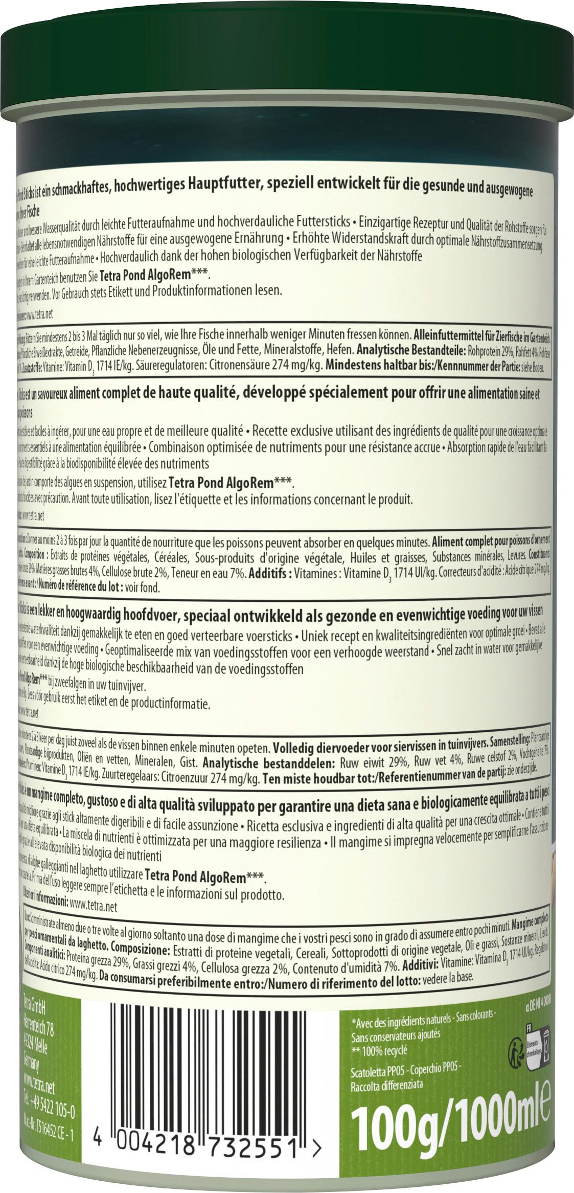 Produktbild Tetra Pond Sticks Fischfutter 2 von 5