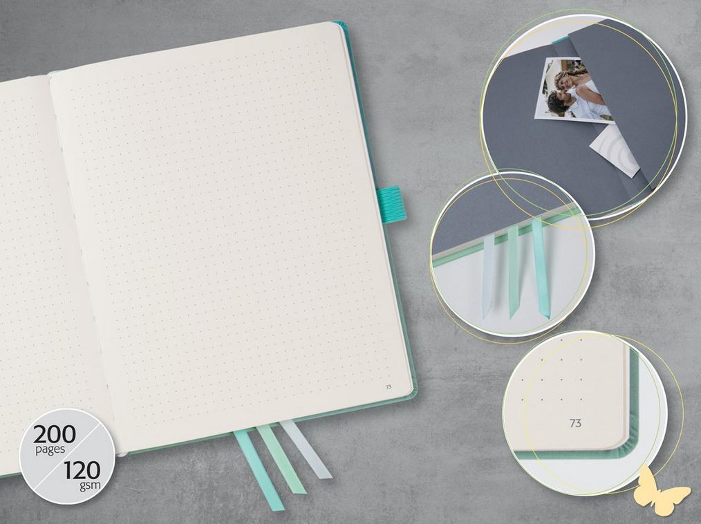 Produktbild sigel  Jolie® Bullet Journal Gradient Ice-cream 170 x 220 x 24mm 2 von 4