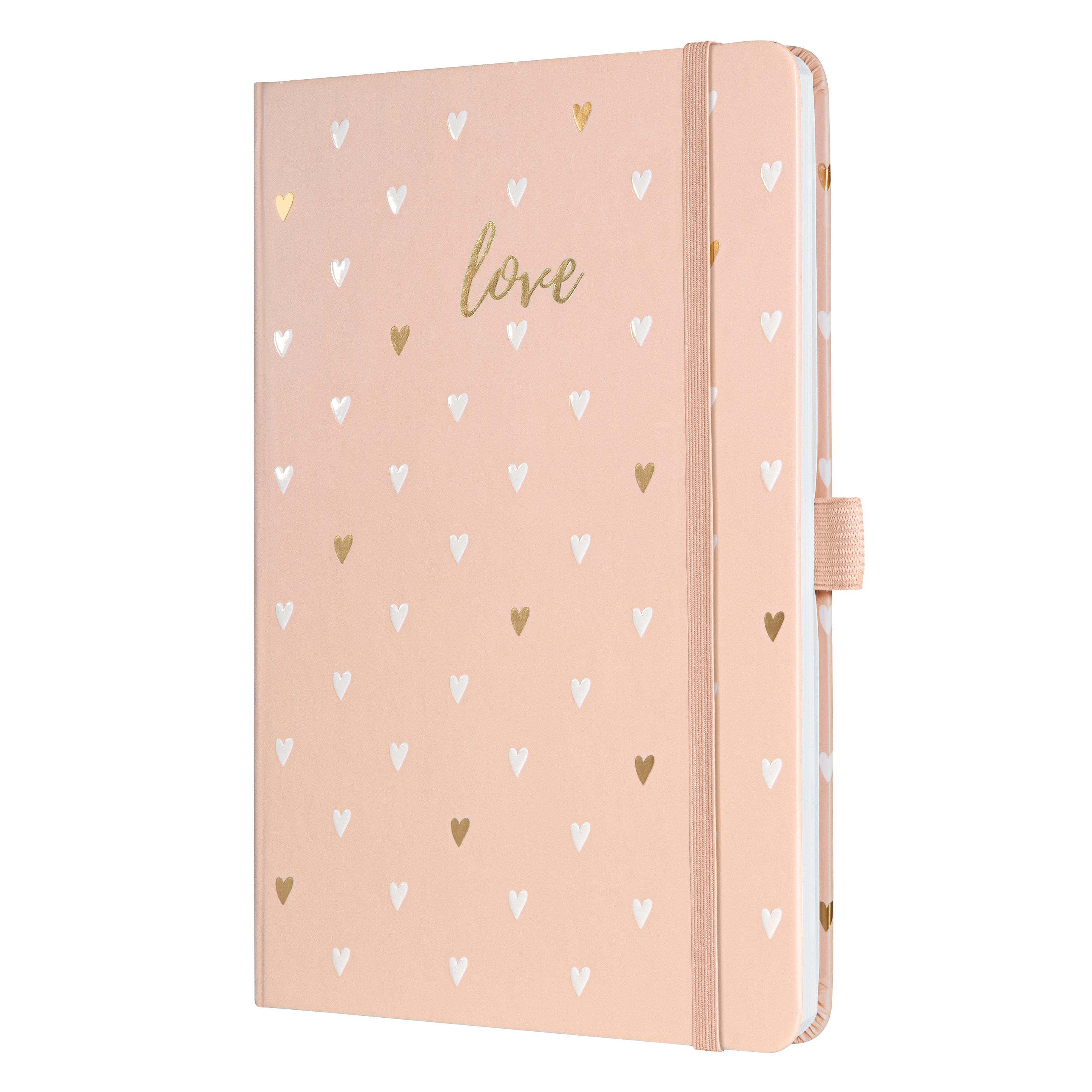 sigel Notizbuch Jolie® liniert Rose Love 135x203x16mm