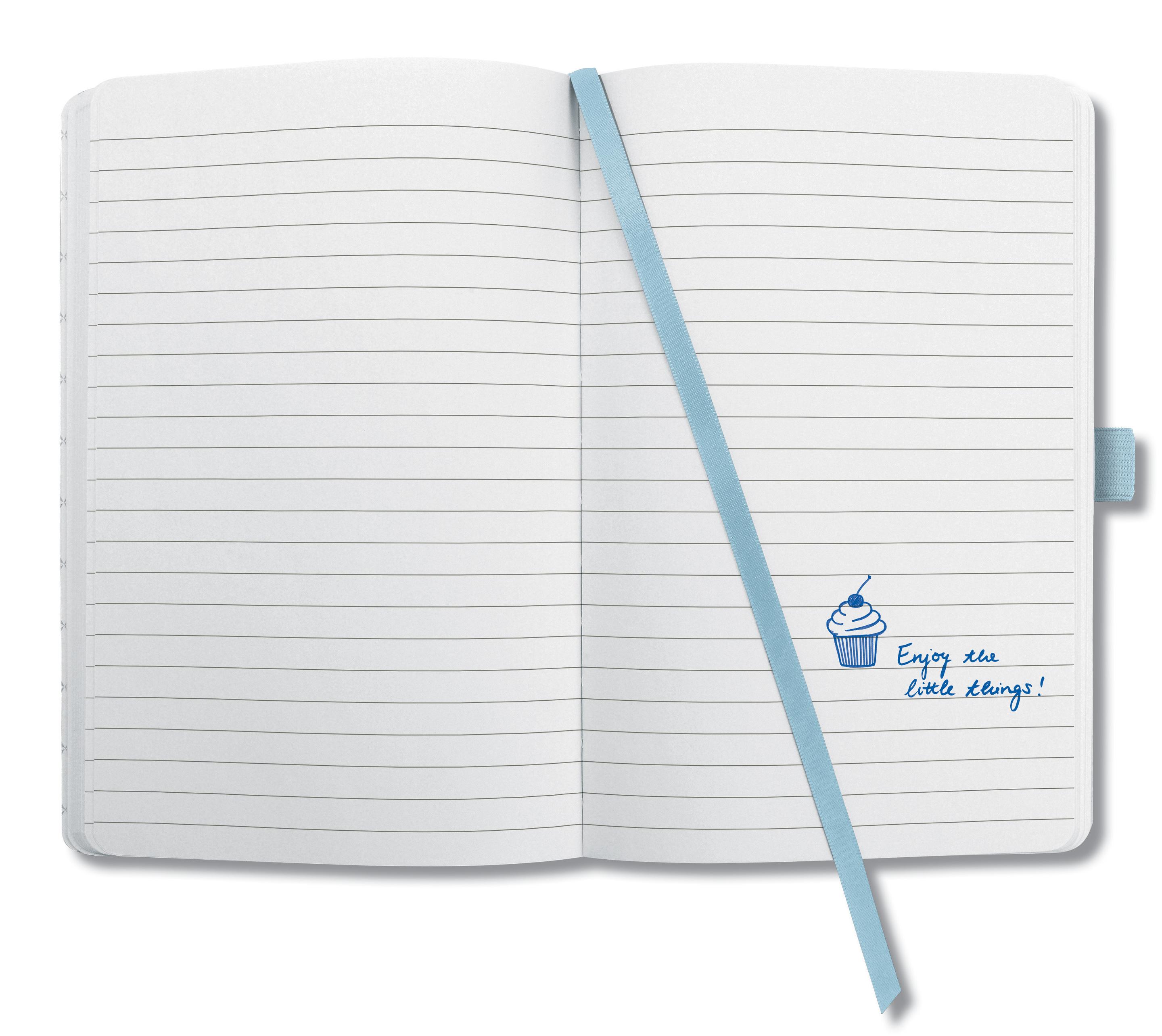 Produktbild sigel Jolie Notizbuch liniert Sky Blue 135 x 203 x 16mm 5 von 6