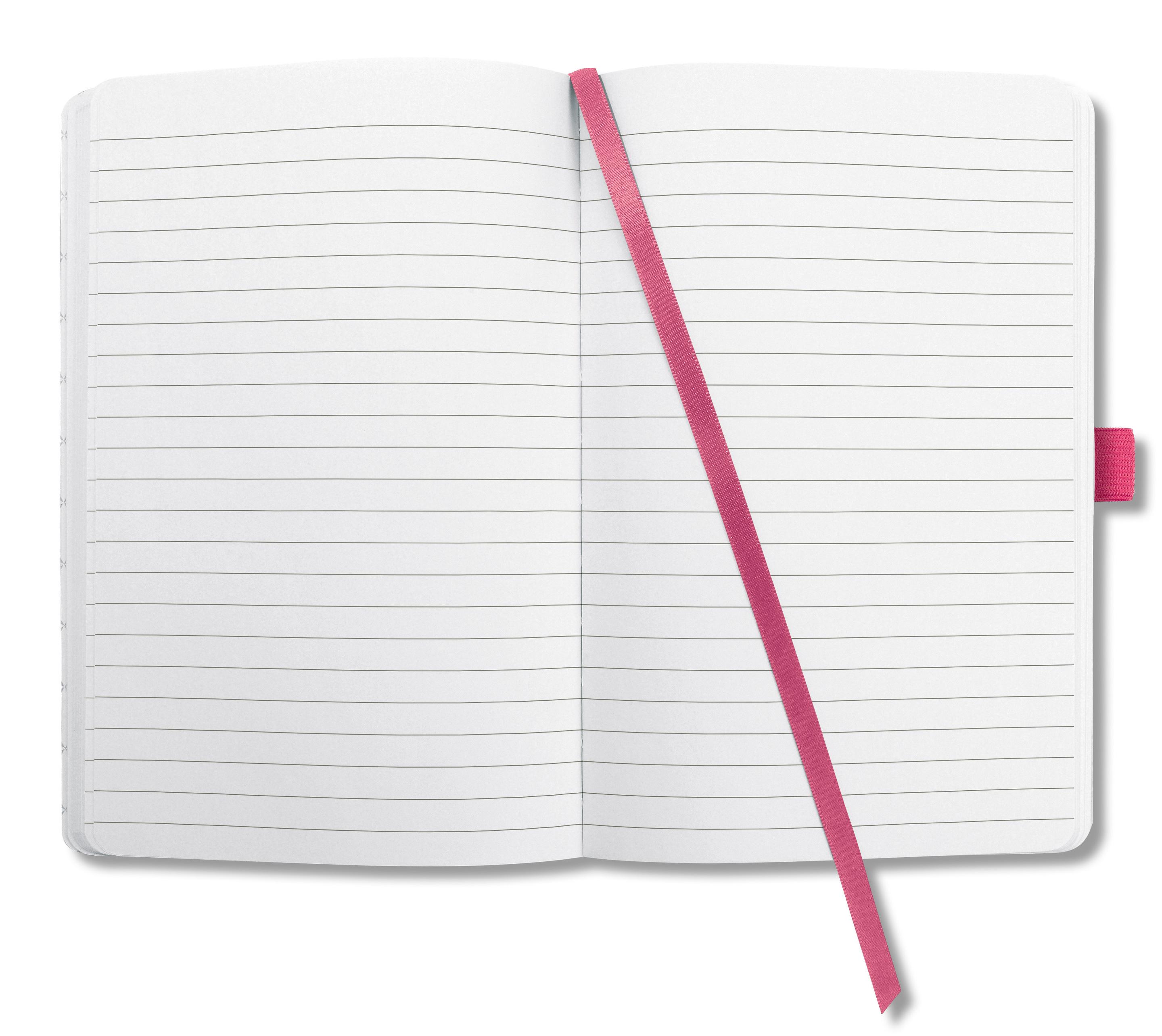 Produktbild sigel Jolie Notizbuch liniert Fuchsia Pink 135 x 203 x 16mm 8 von 8