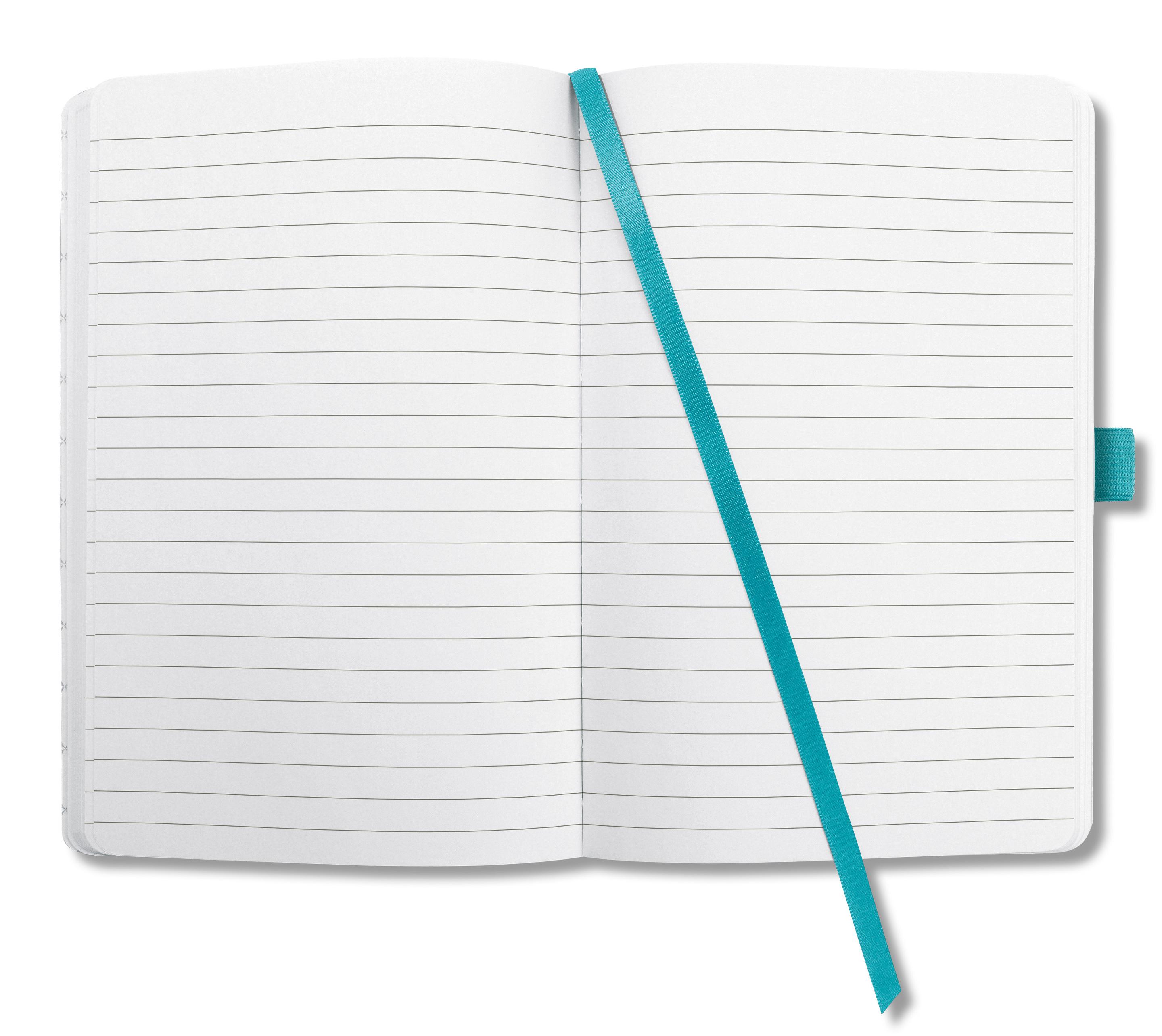 Produktbild sigel Jolie Notizbuch liniert Aqua Green 135 x 203 x 16mm 7 von 8