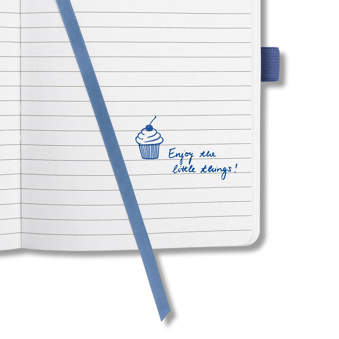Produktbild sigel Jolie Notizbuch liniert Pastel Blue 135 x 203 x 16mm 6 von 8