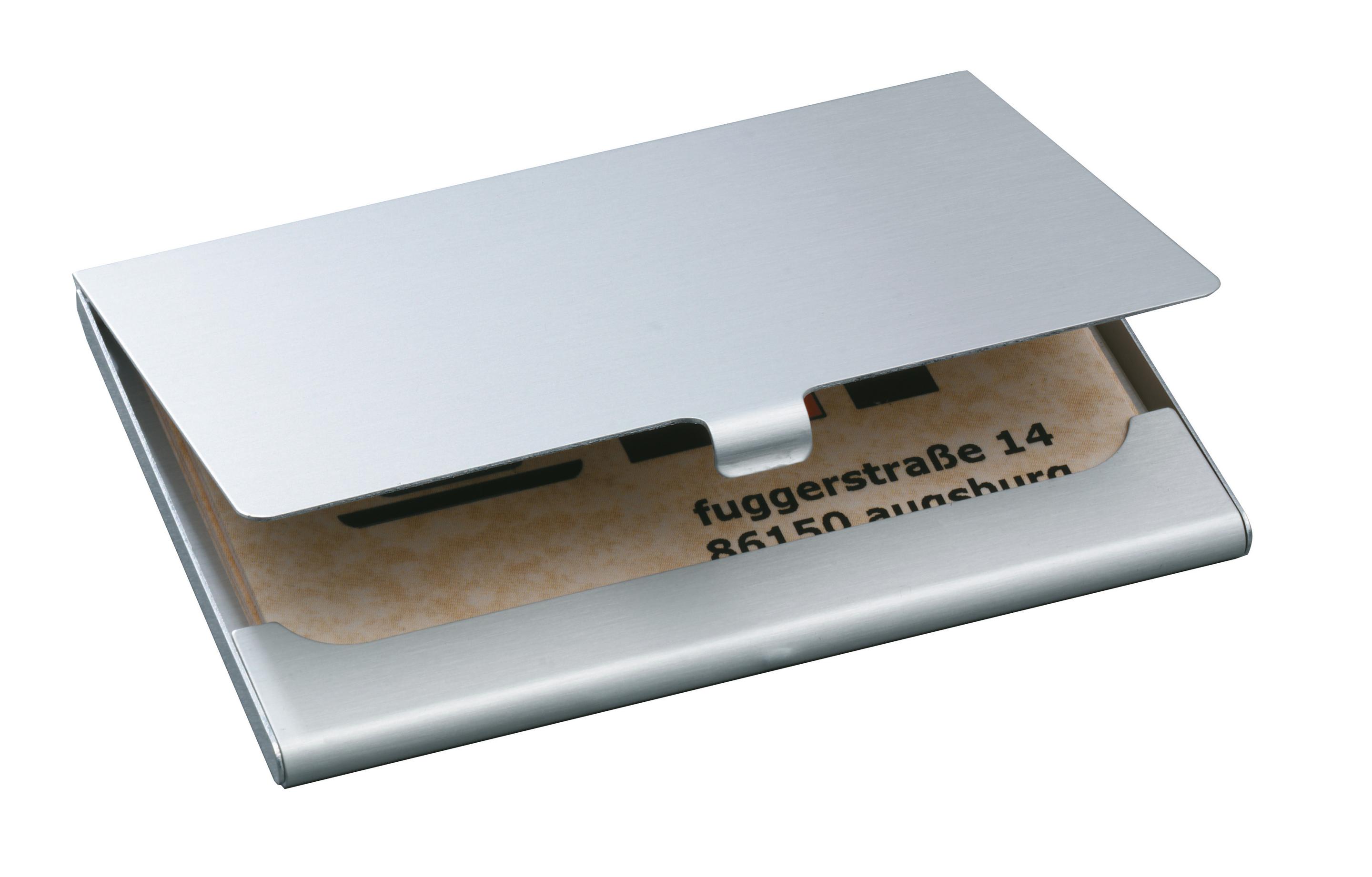 Produktbild sigel Visitenkarten-Etui Alu silber-matt 3 von 3