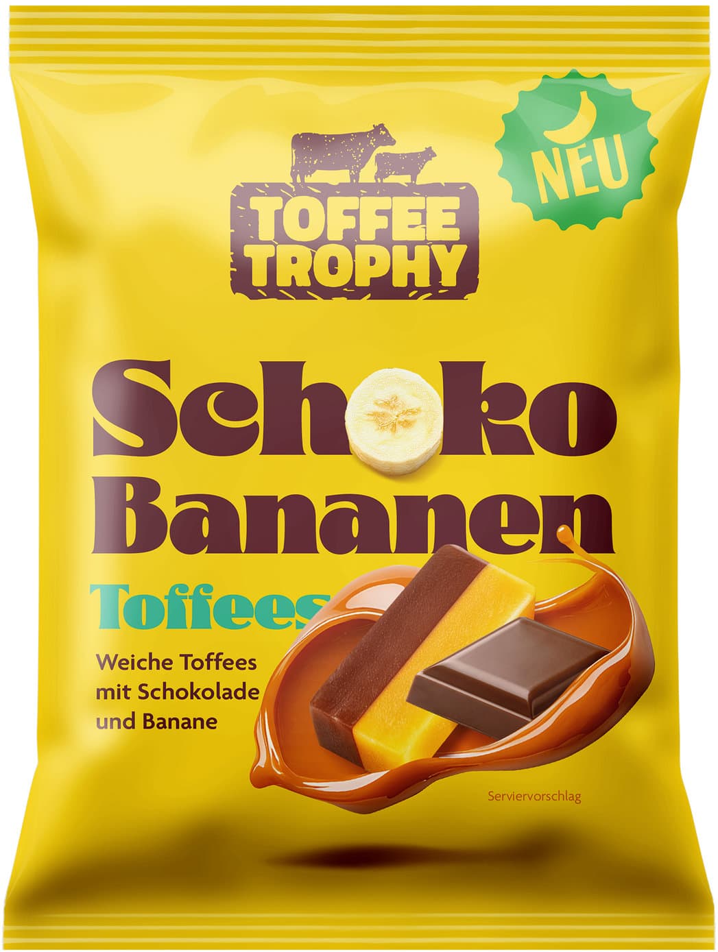 TOFFEE TROPHY Schoko Bananen Toffees