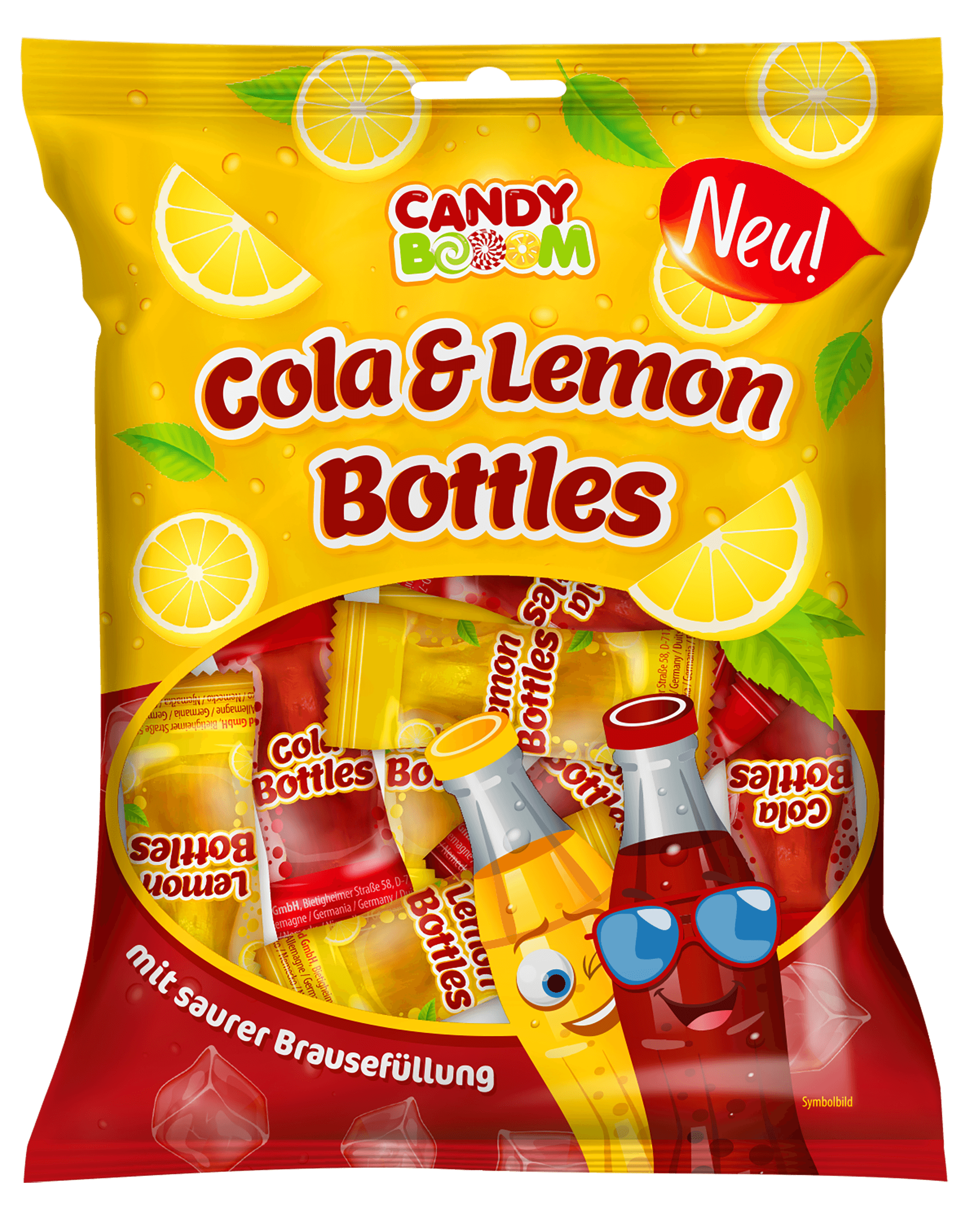 Candy Booom Cola & Lemon Bottles