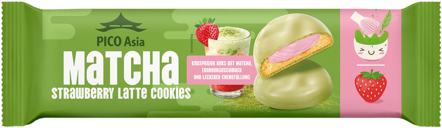 PICO Asia Matcha Strawberry Latte Cookies