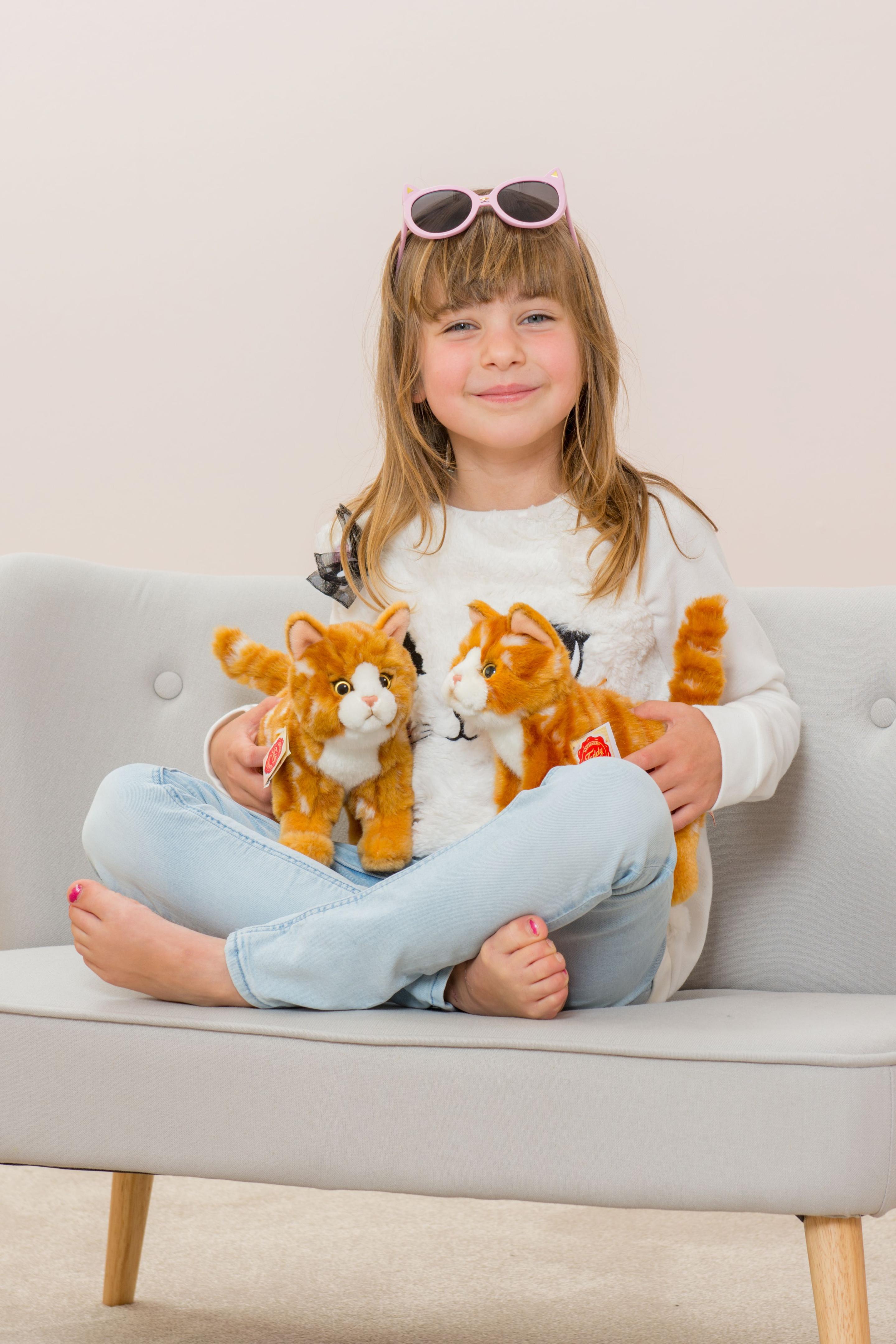 Produktbild Teddy-Hermann - Katze stehend rot getiegert 20 cm 2 von 4