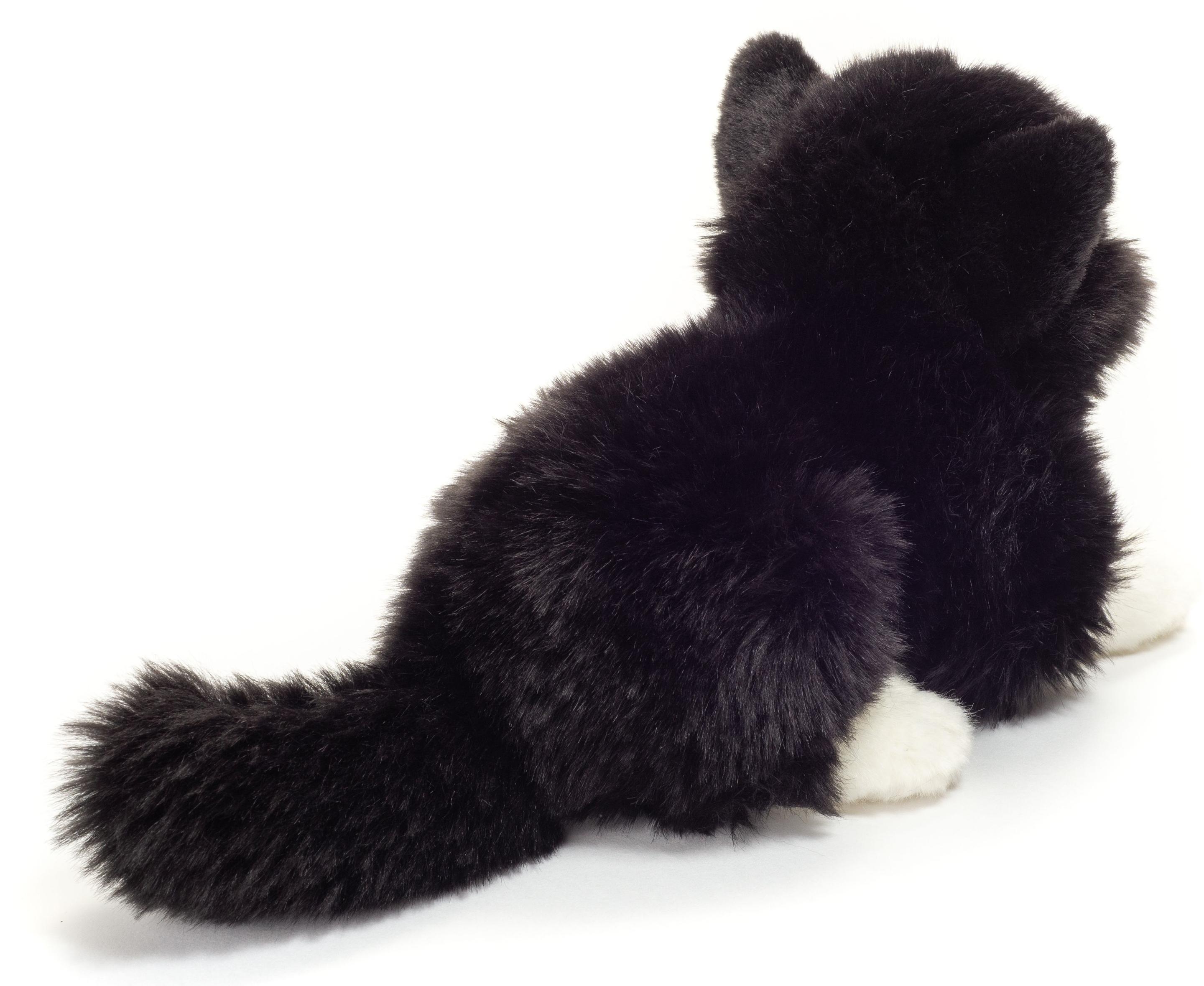 Produktbild Teddy-Hermann - Katze liegend schwarz/weiß, 20 cm 4 von 4