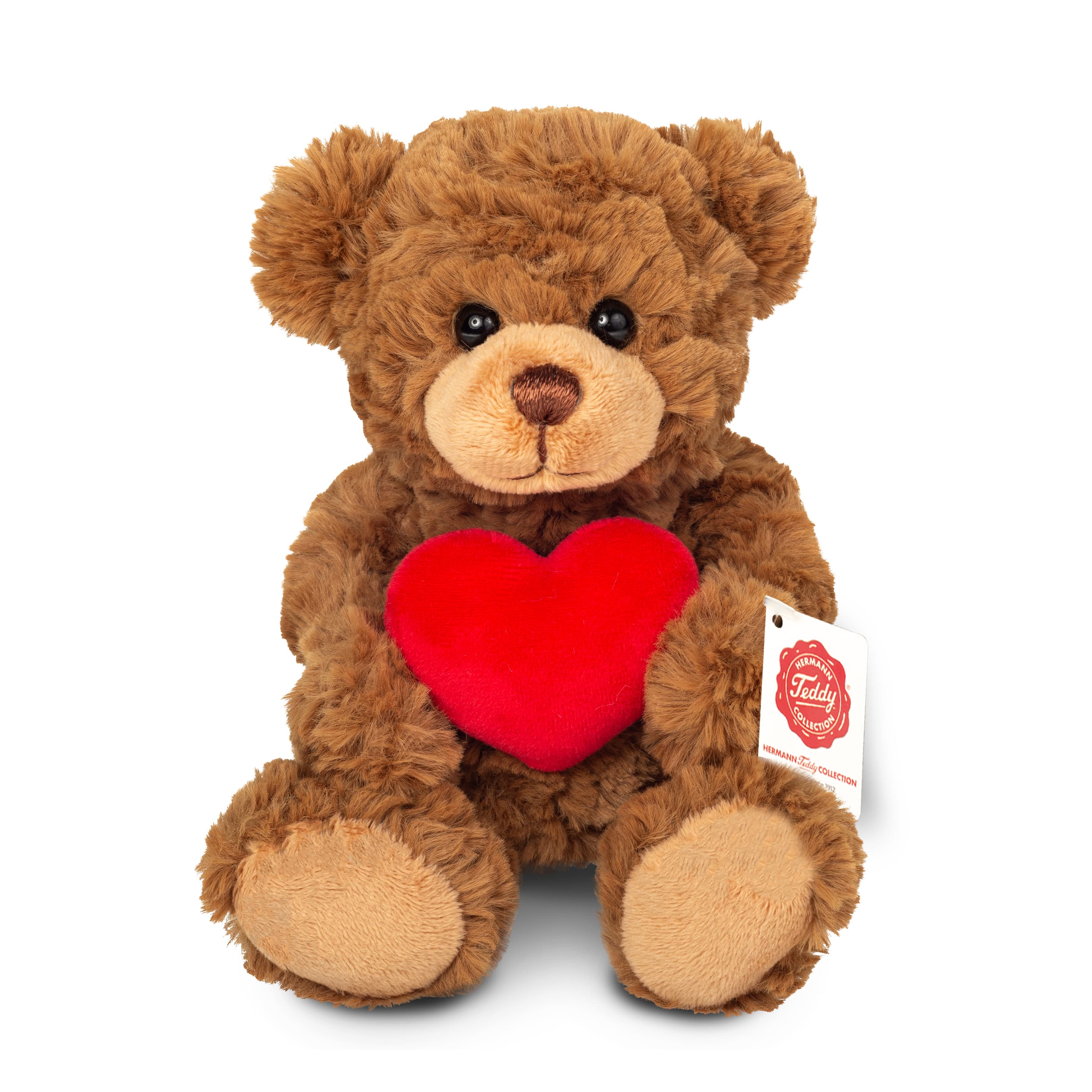Teddy-Hermann - Teddy mit Herz braun 20 cm