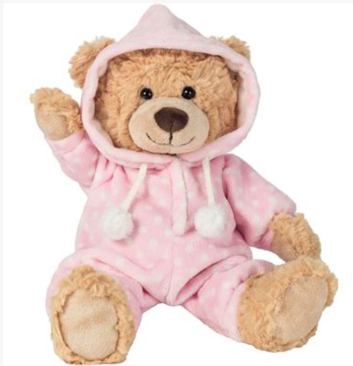 Teddy-Hermann - Schlafanzugbär rosa 30 cm