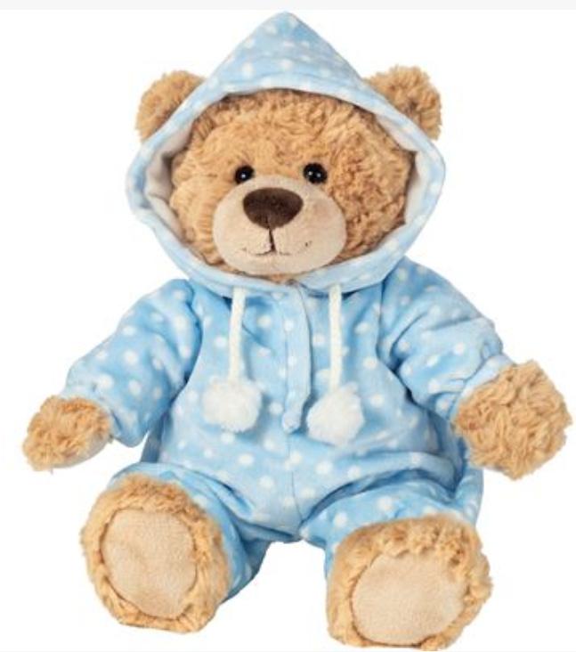 Teddy-Hermann - Schlafanzugbär blau 30 cm