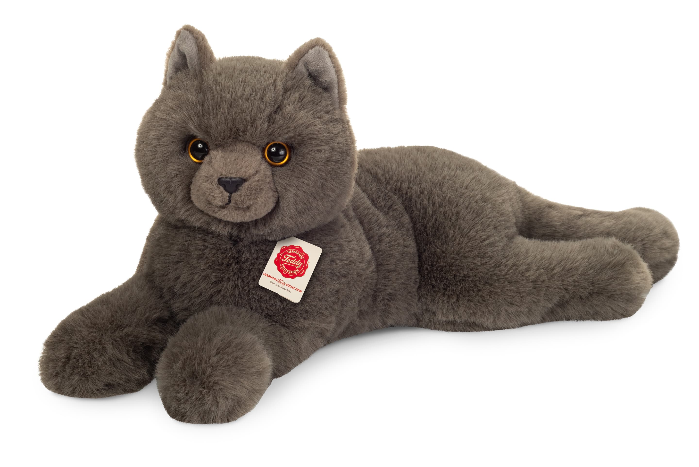 Teddy-Hermann - Kartäuserkatze liegend 36 cm