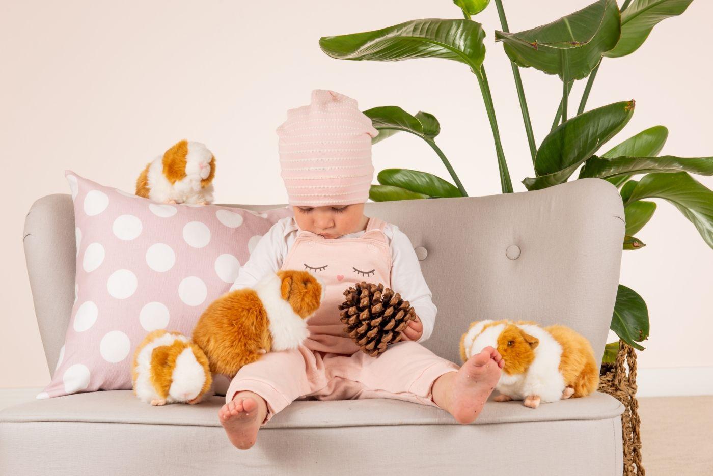 Produktbild Teddy-Hermann - Meerschweinchen gold/weiß, 20 cm 2 von 3