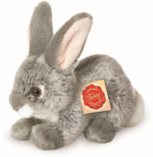 Teddy-Hermann - Hase sitzend grau,18 cm
