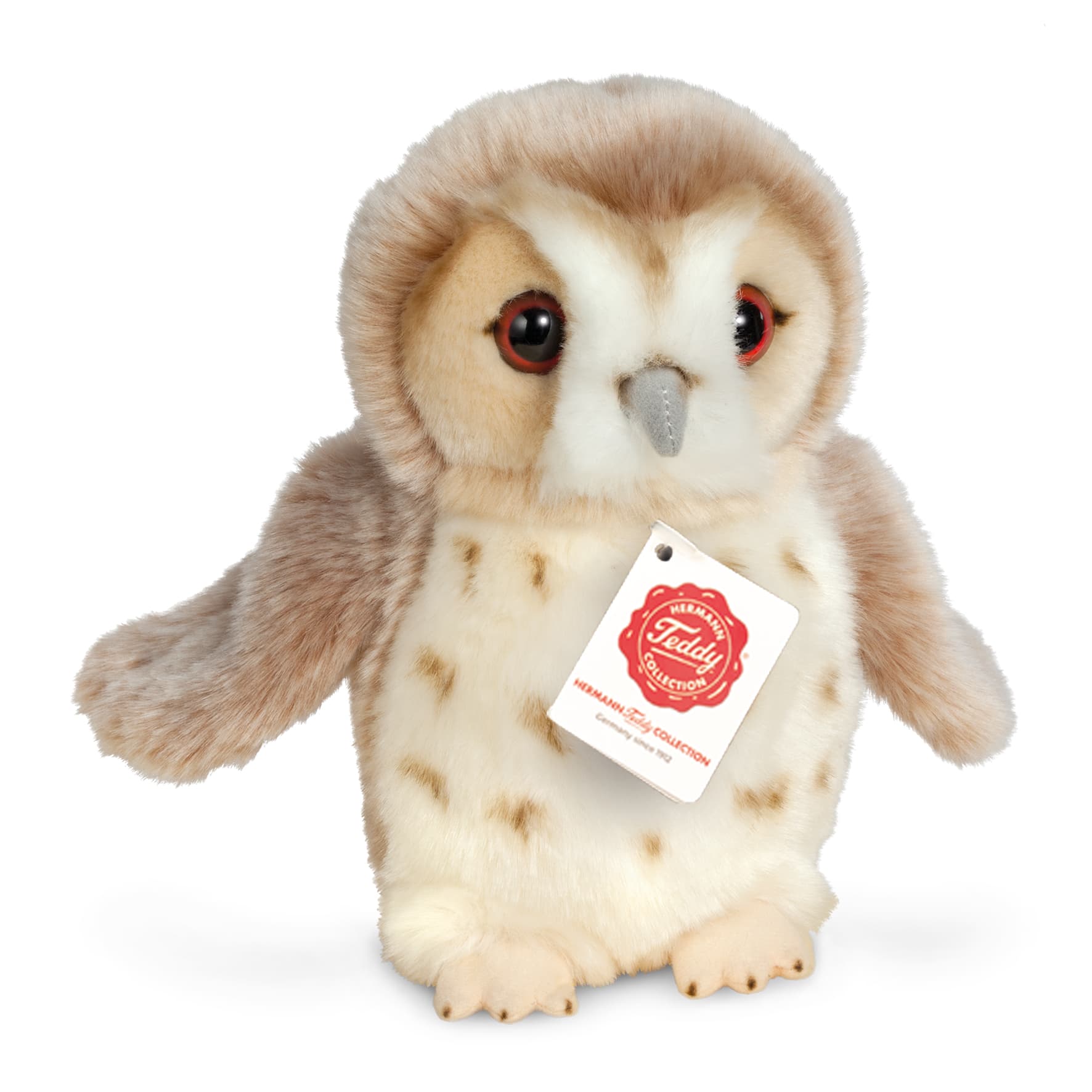Teddy-Hermann - Plüschtier Eule beige, 20 cm