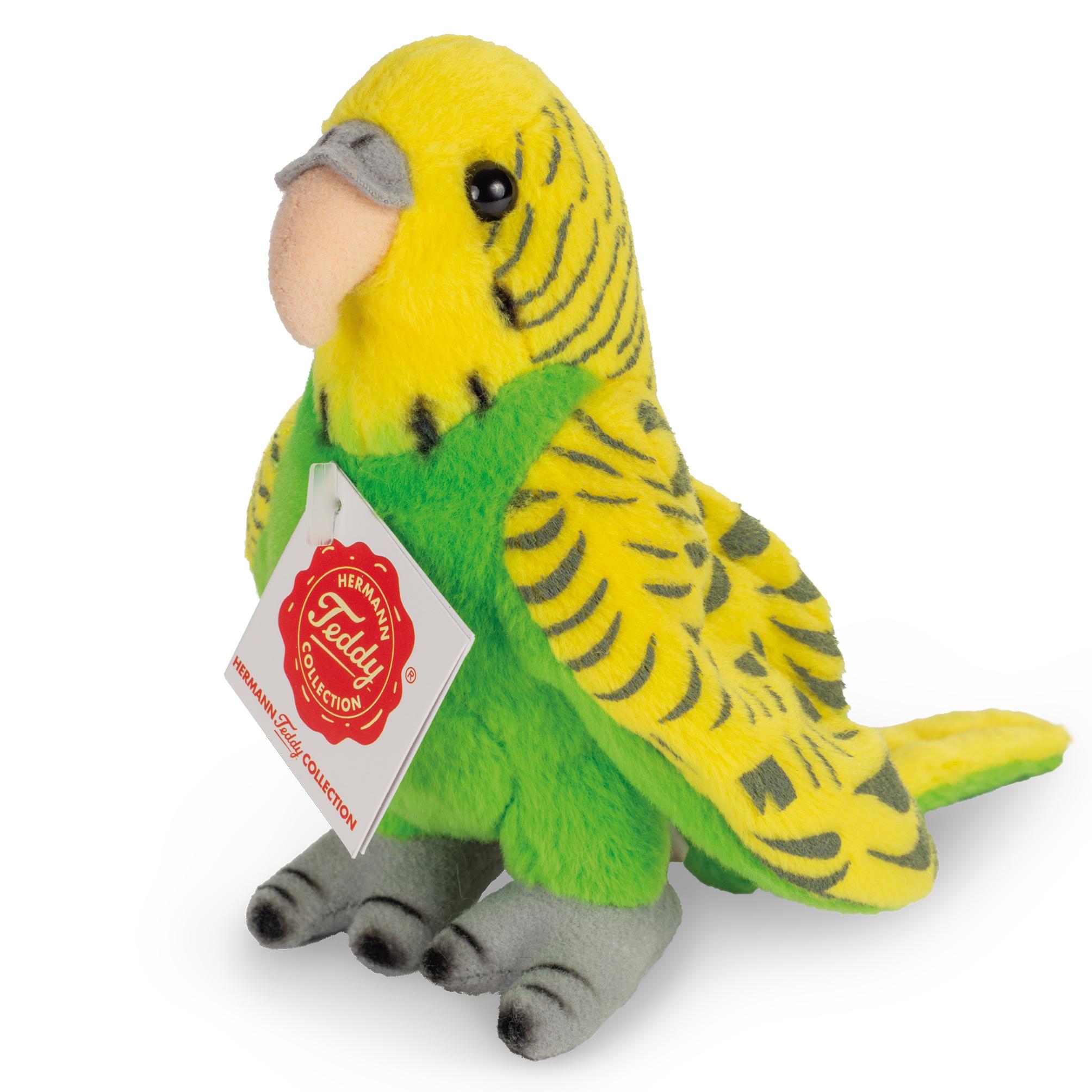 Teddy-Hermann Wellensittich grün 13 cm 941583