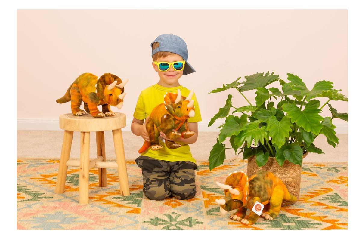 Produktbild Teddy-Hermann - Dinosaurier Triceratops 42 cm 4 von 6