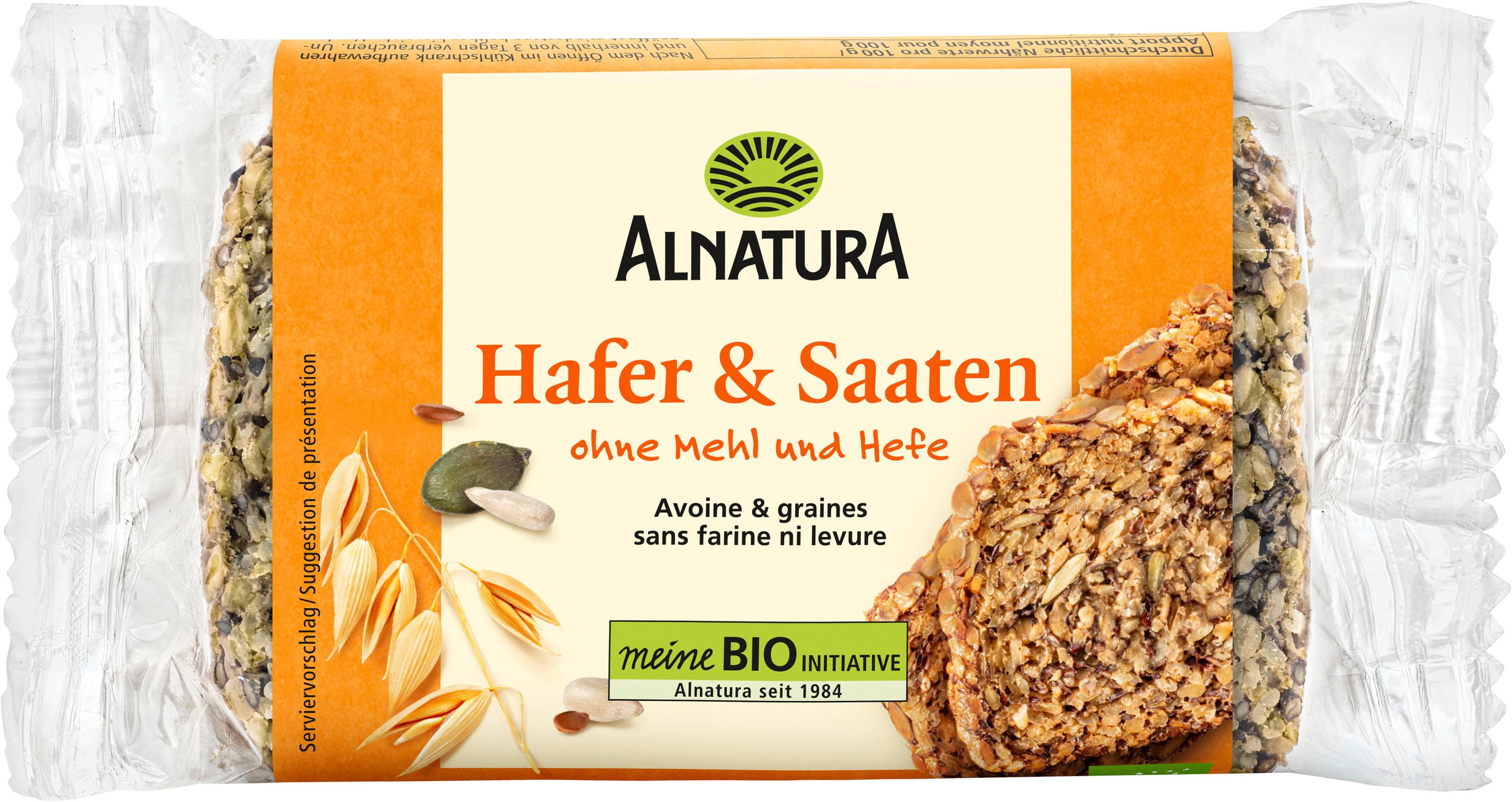 Alnatura Bio Hafer und Saaten Brot 300G