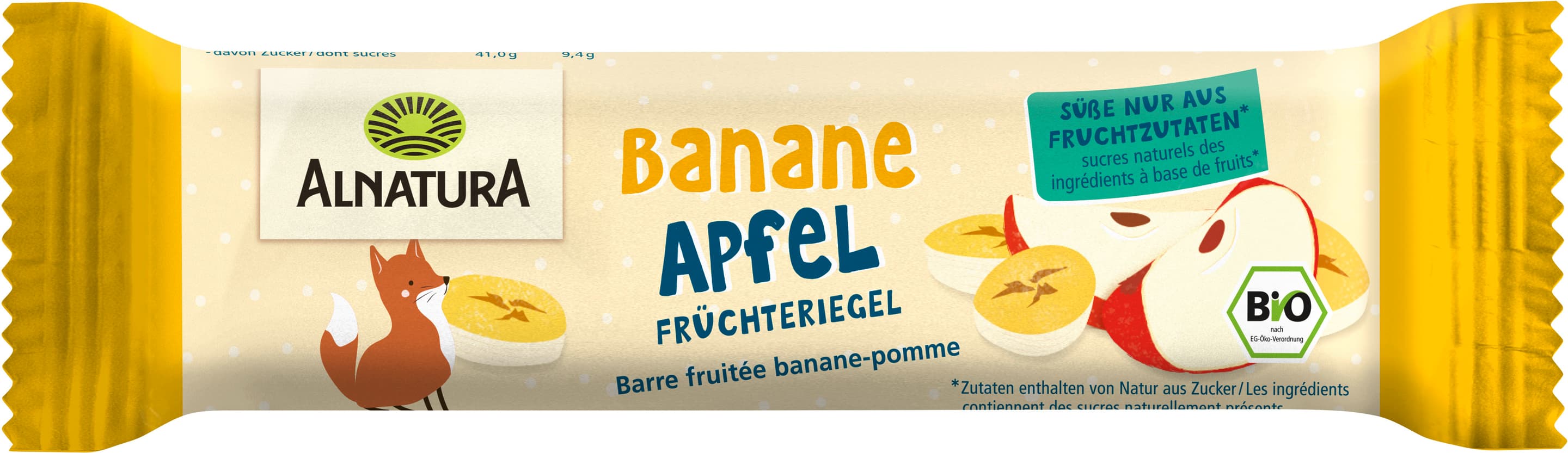 Alnatura Bio Früchteriegel Banane-Apfel
