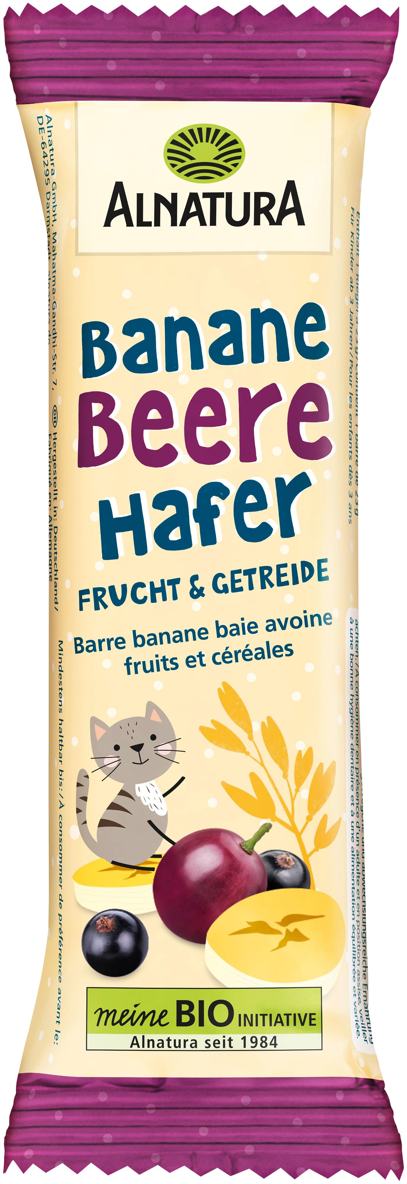 Alnatura Bio Banane Beere Hafer Riegel