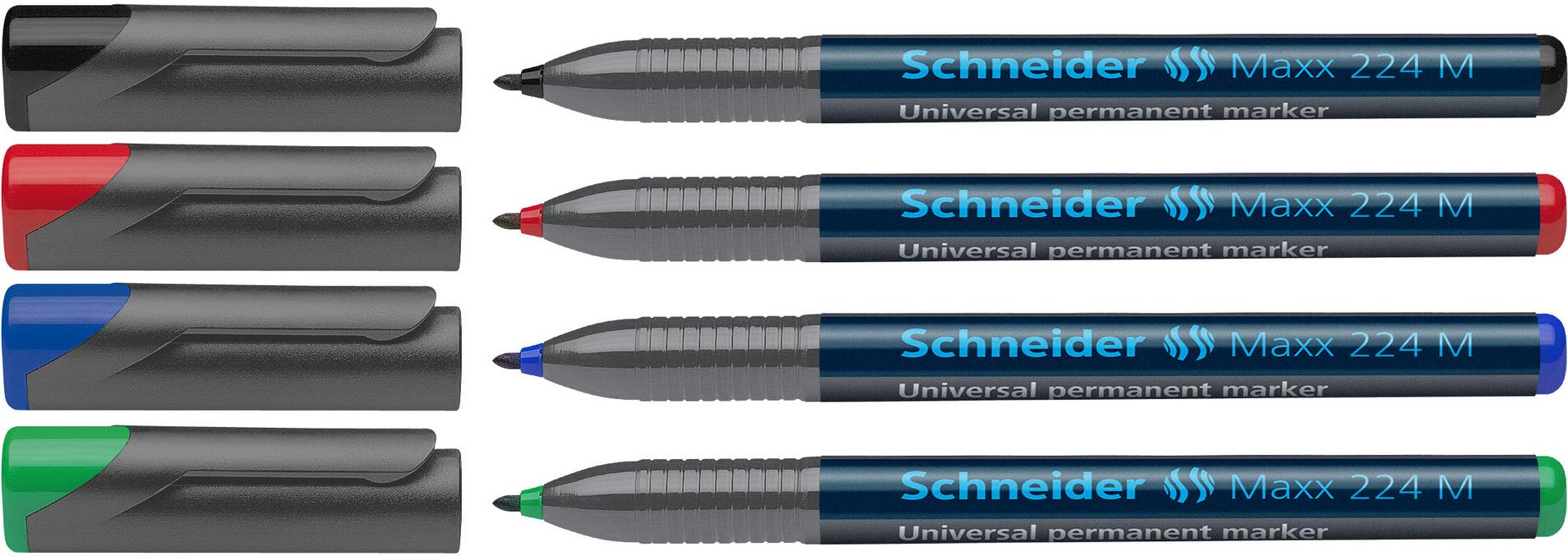 Produktbild Schneider Universalmarker permanent Maxx 224 M 4er Etui 3 von 3