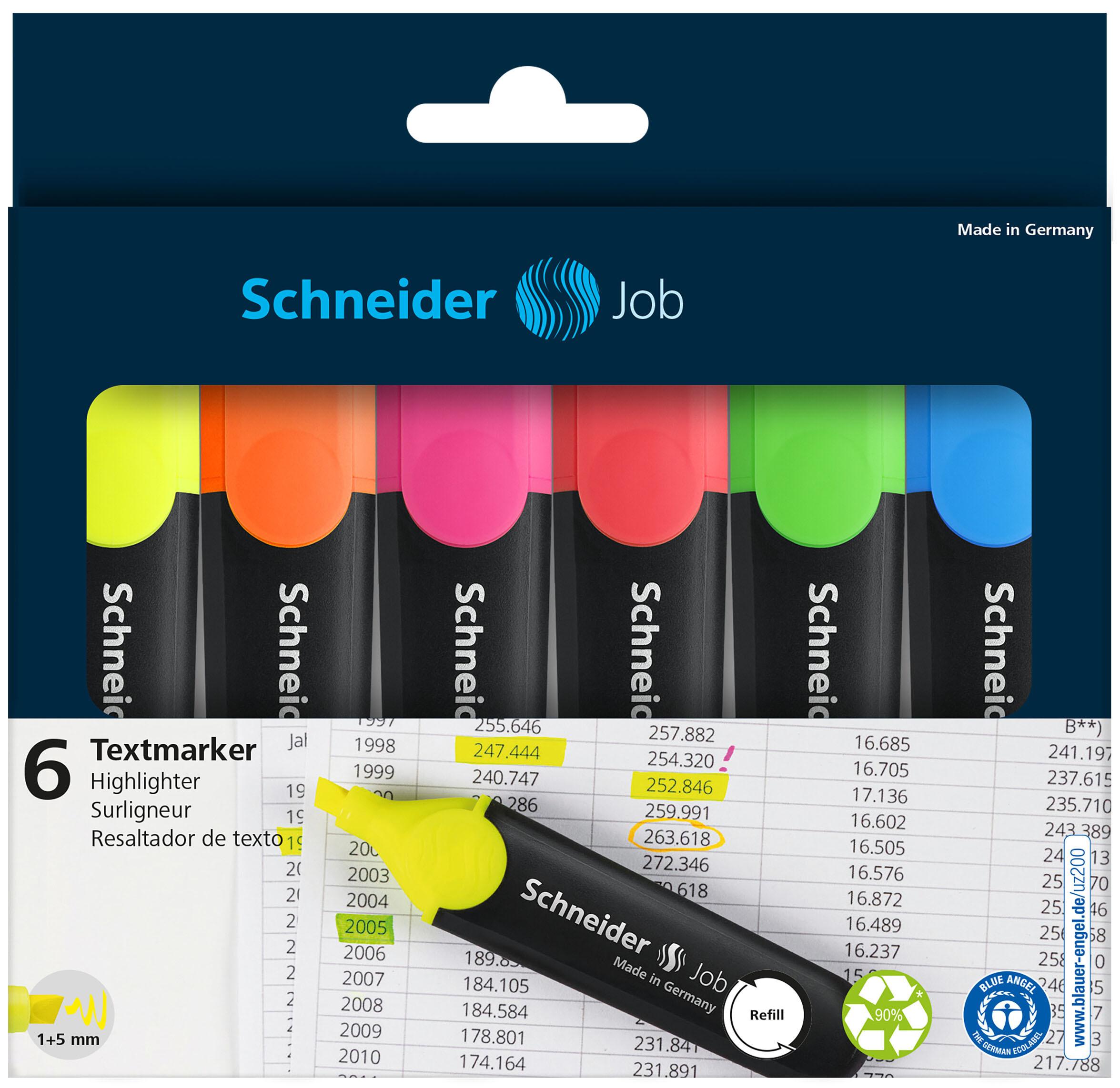 Produktbild Schneider Textmarker 6er Etui 3 von 10