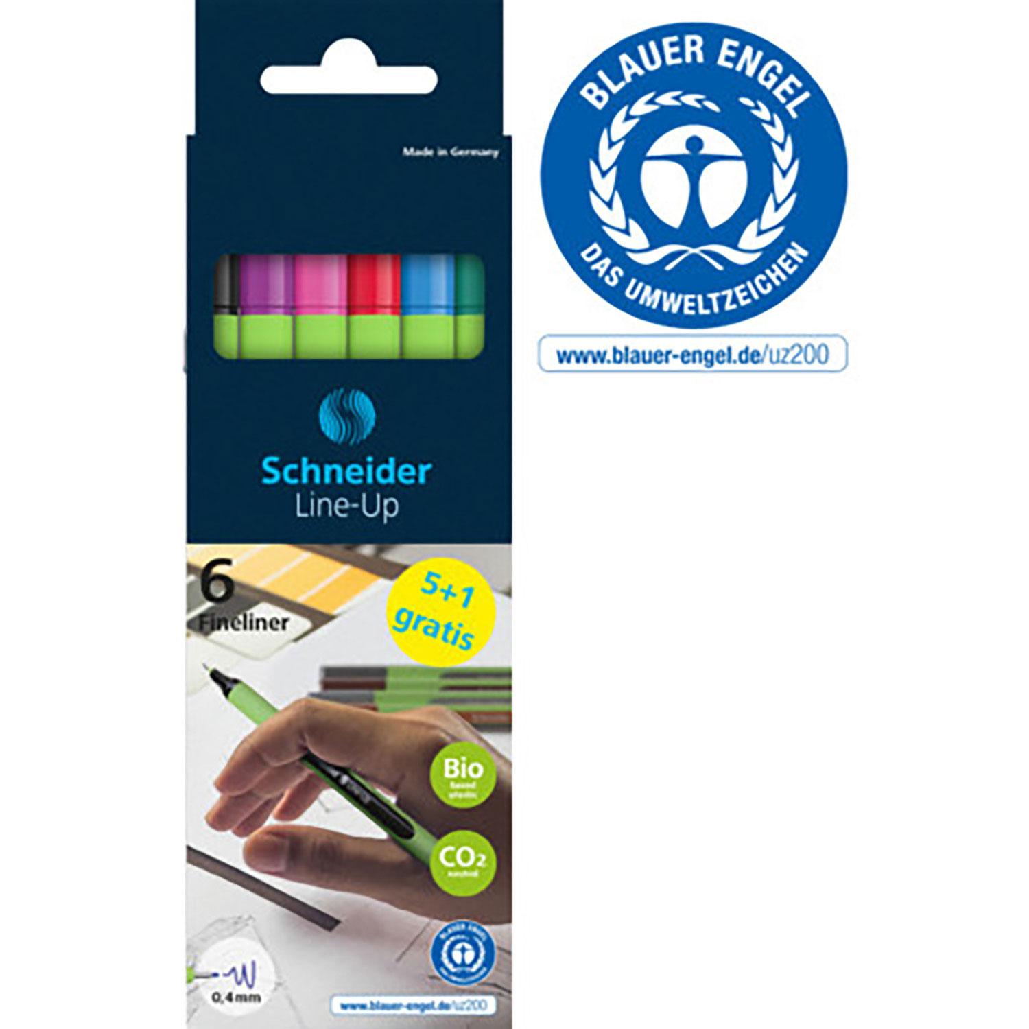 Produktbild Schneider Line-Up Fineliner 0,4 mm 5+1er-Etui 6 von 6