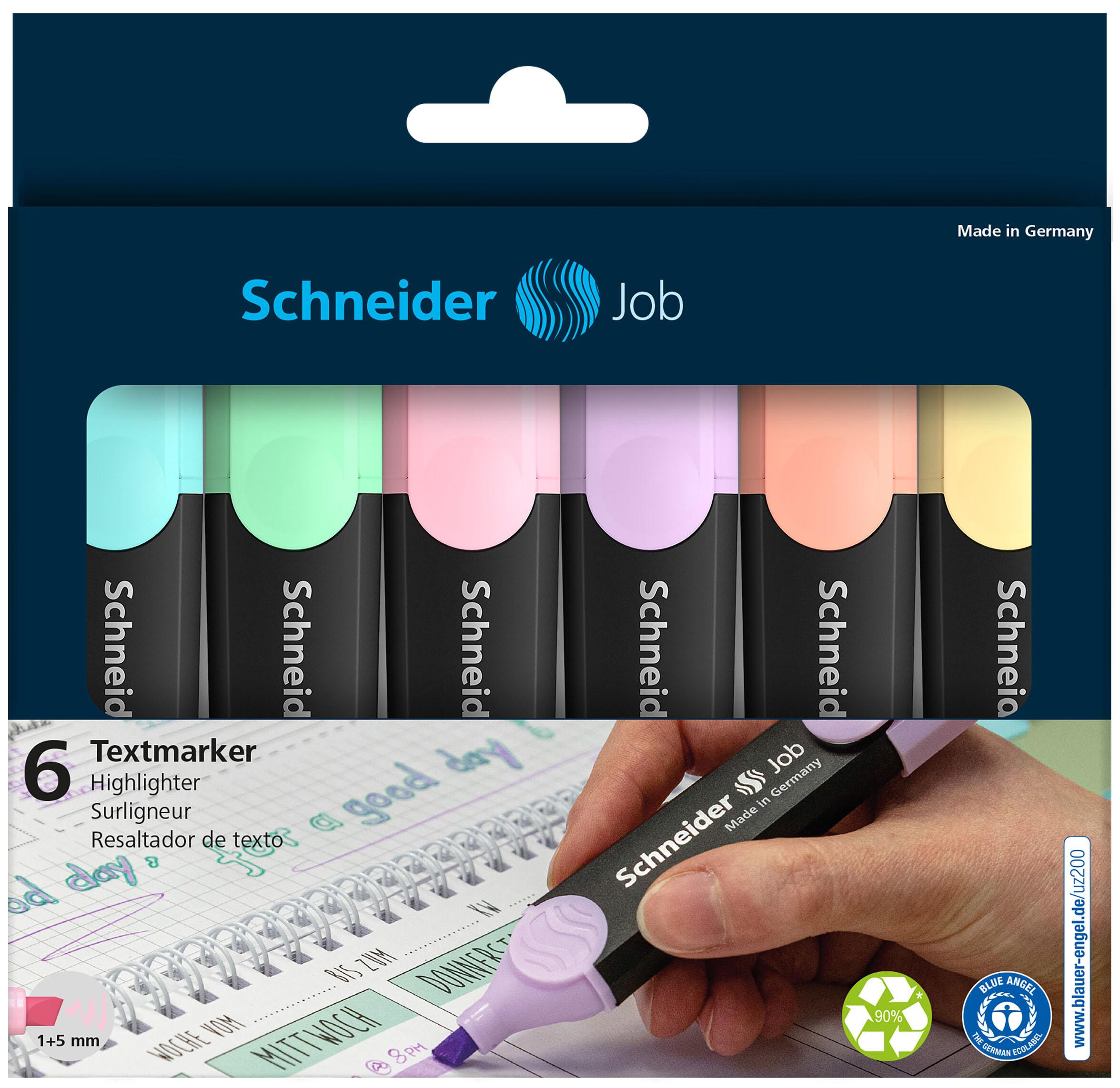 Produktbild Schneider Textmarker 6er Etui Pastell 3 von 10