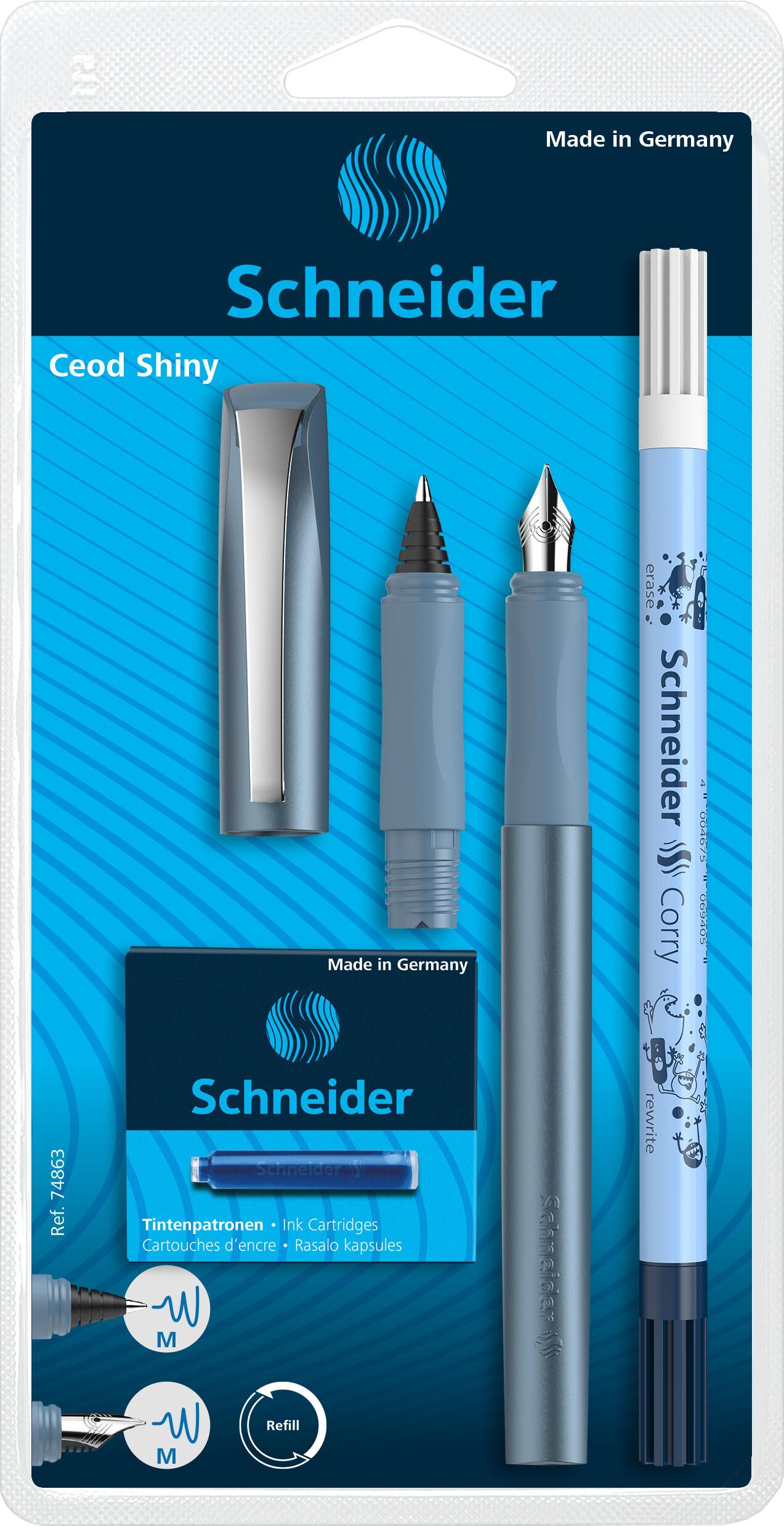Schneider Füllhalter-Set Ceod Shiny blau