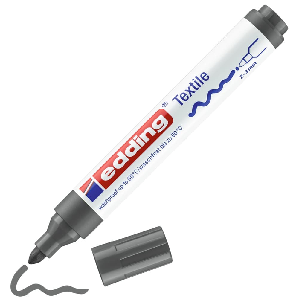 edding 4500 Textilmarker grau