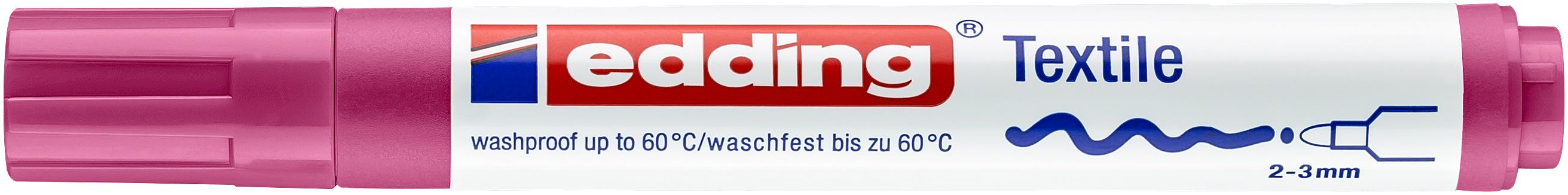Produktbild edding 4500 Textilmarker karminrot 7 von 15