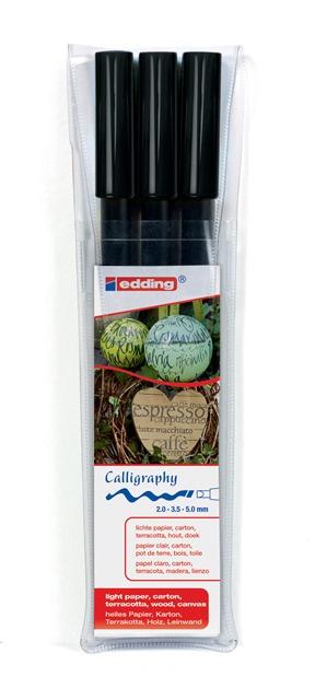 edding Kalligrafie-Stift 1255 3-er Etui