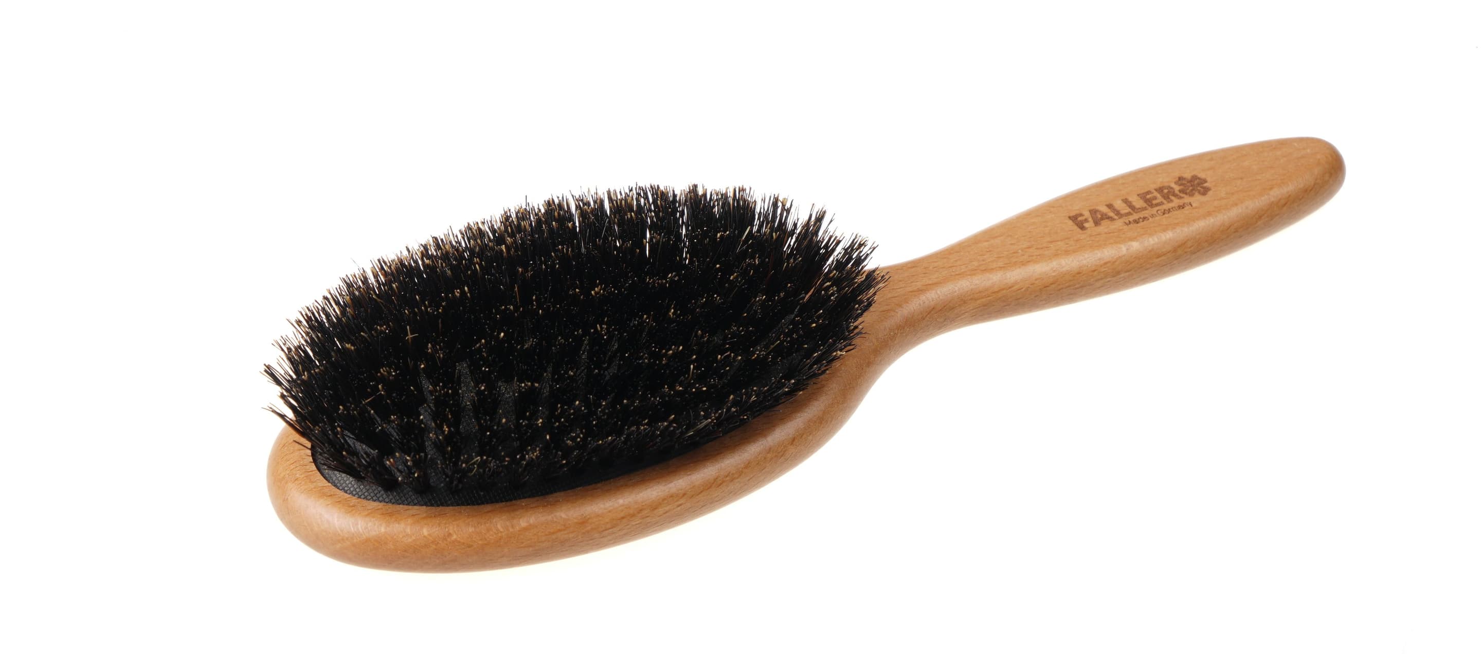 FALLER Pneumatikbürste groß oval mit Wildschweinborsten