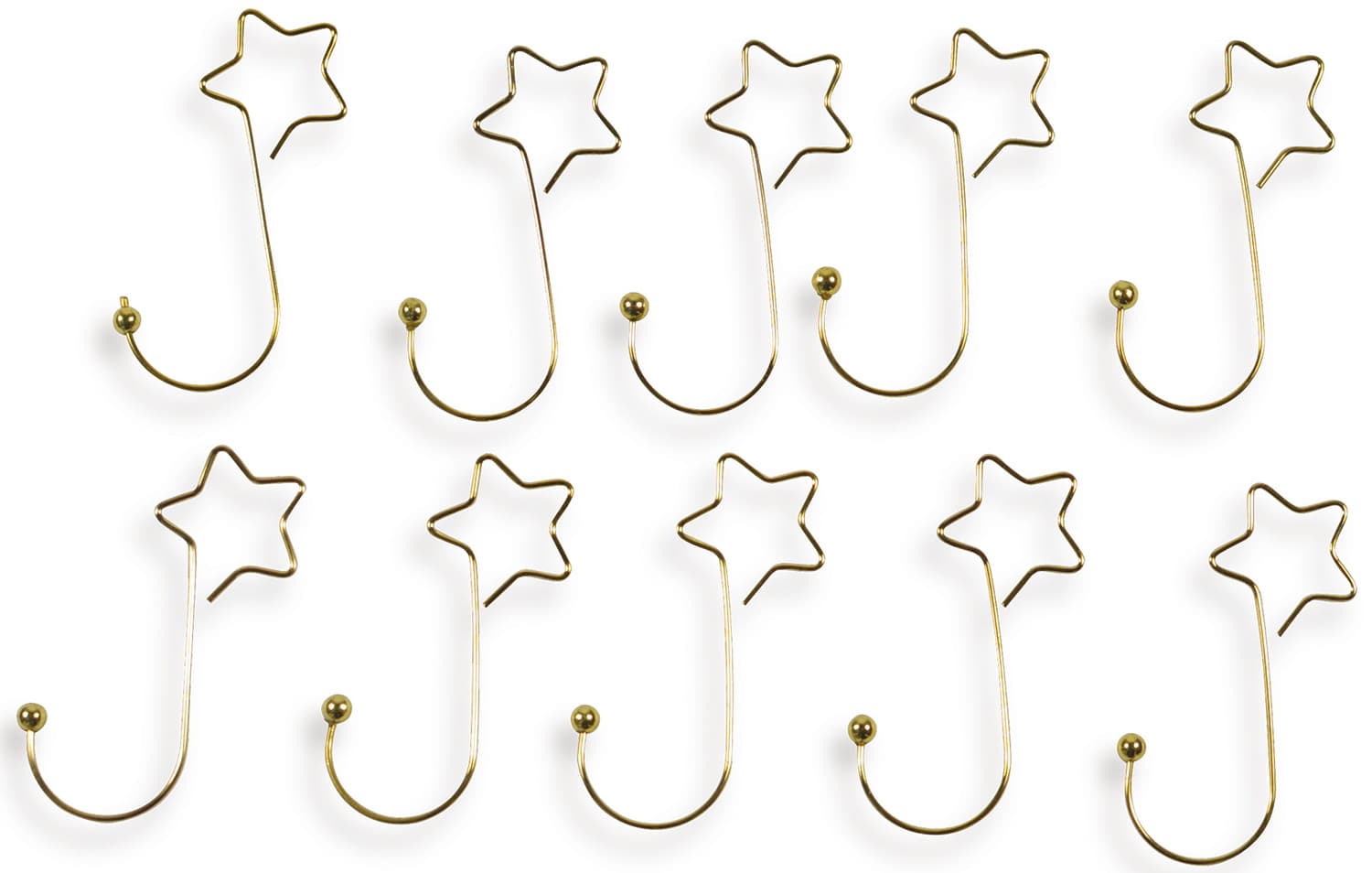 Riffelmacher Weihnachtskugel-Aufhänger mit Stern 20er Pack