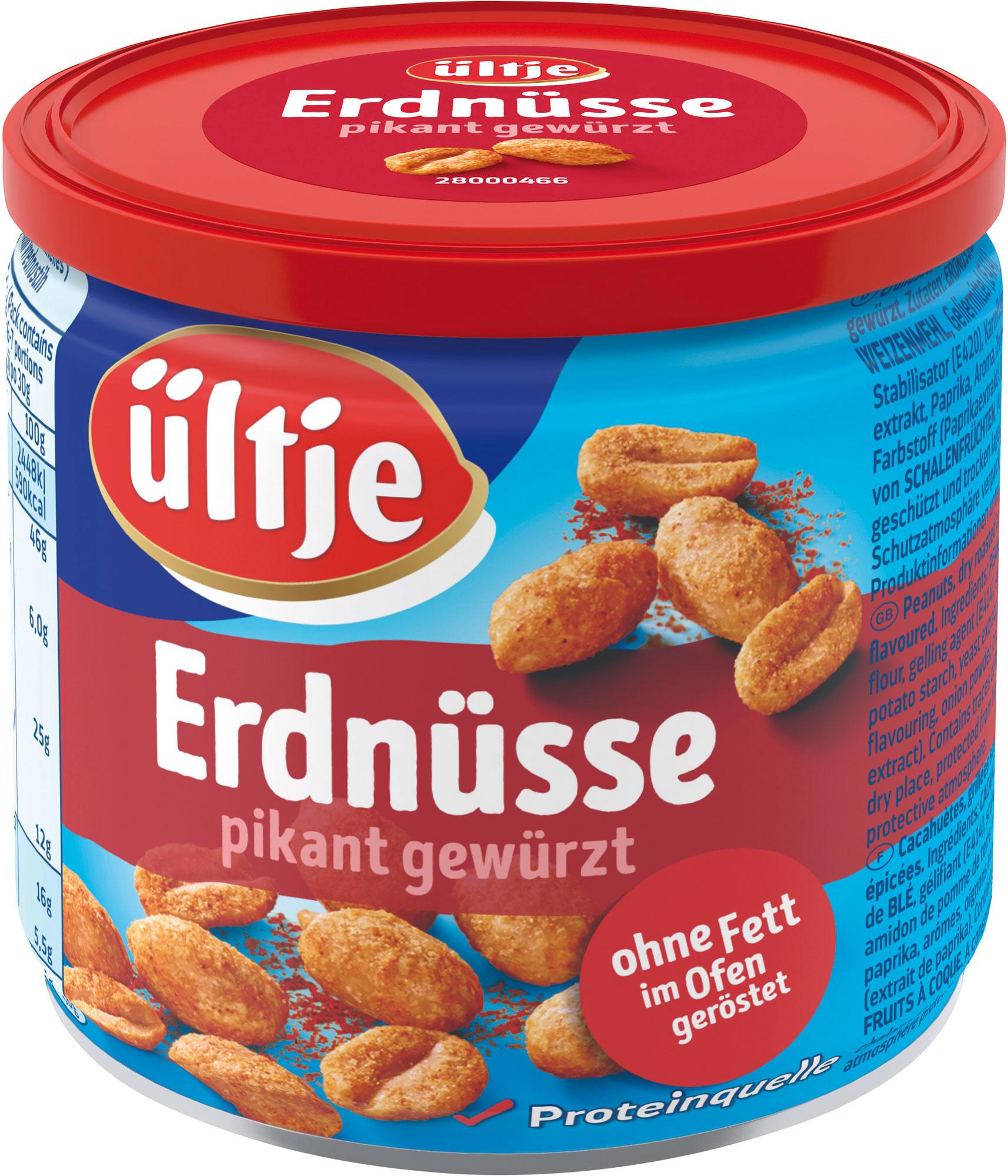 ültje Erdnüsse pikant ohne Fett geröstet