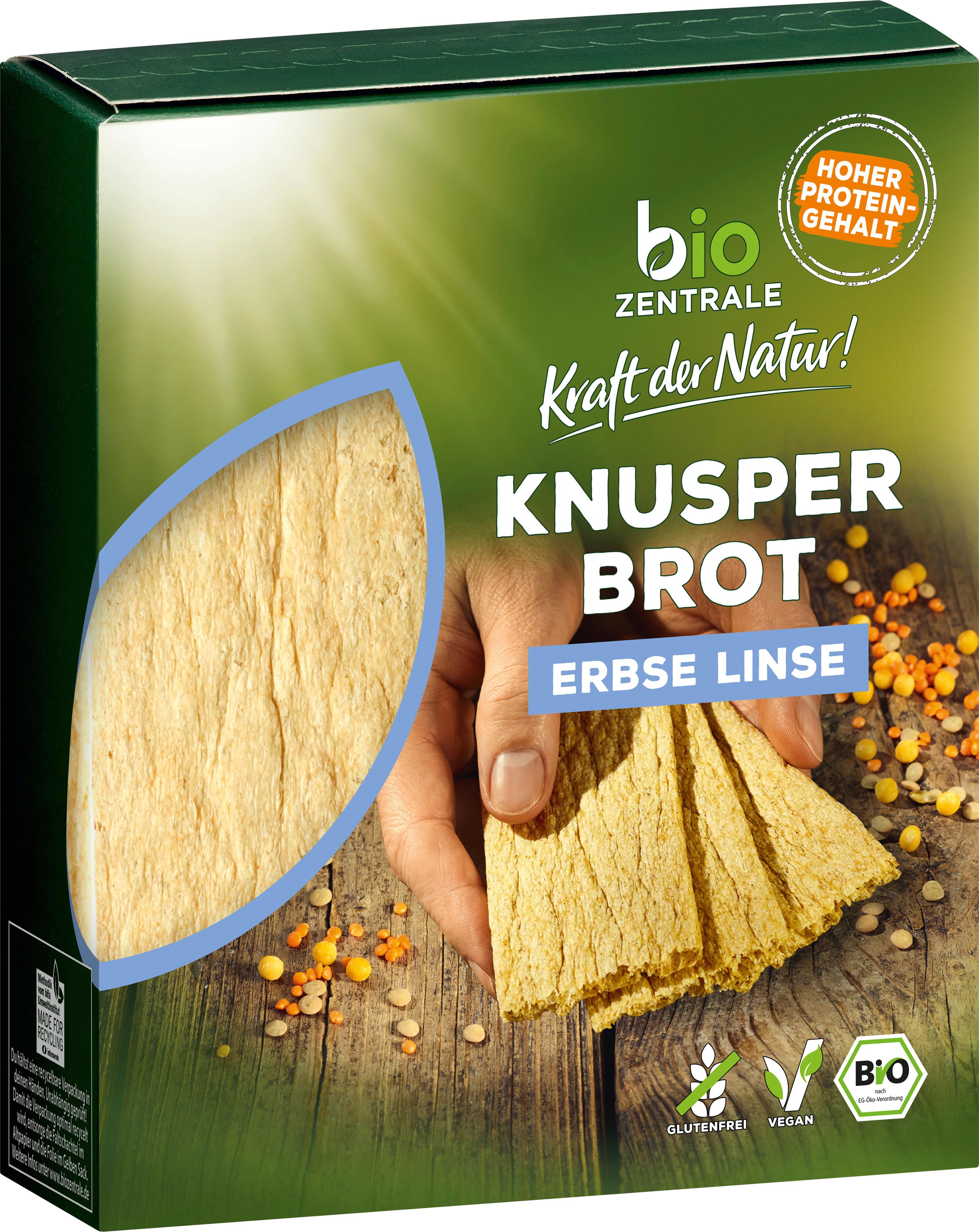 biozentrale Knusperbrot Erbse Linse