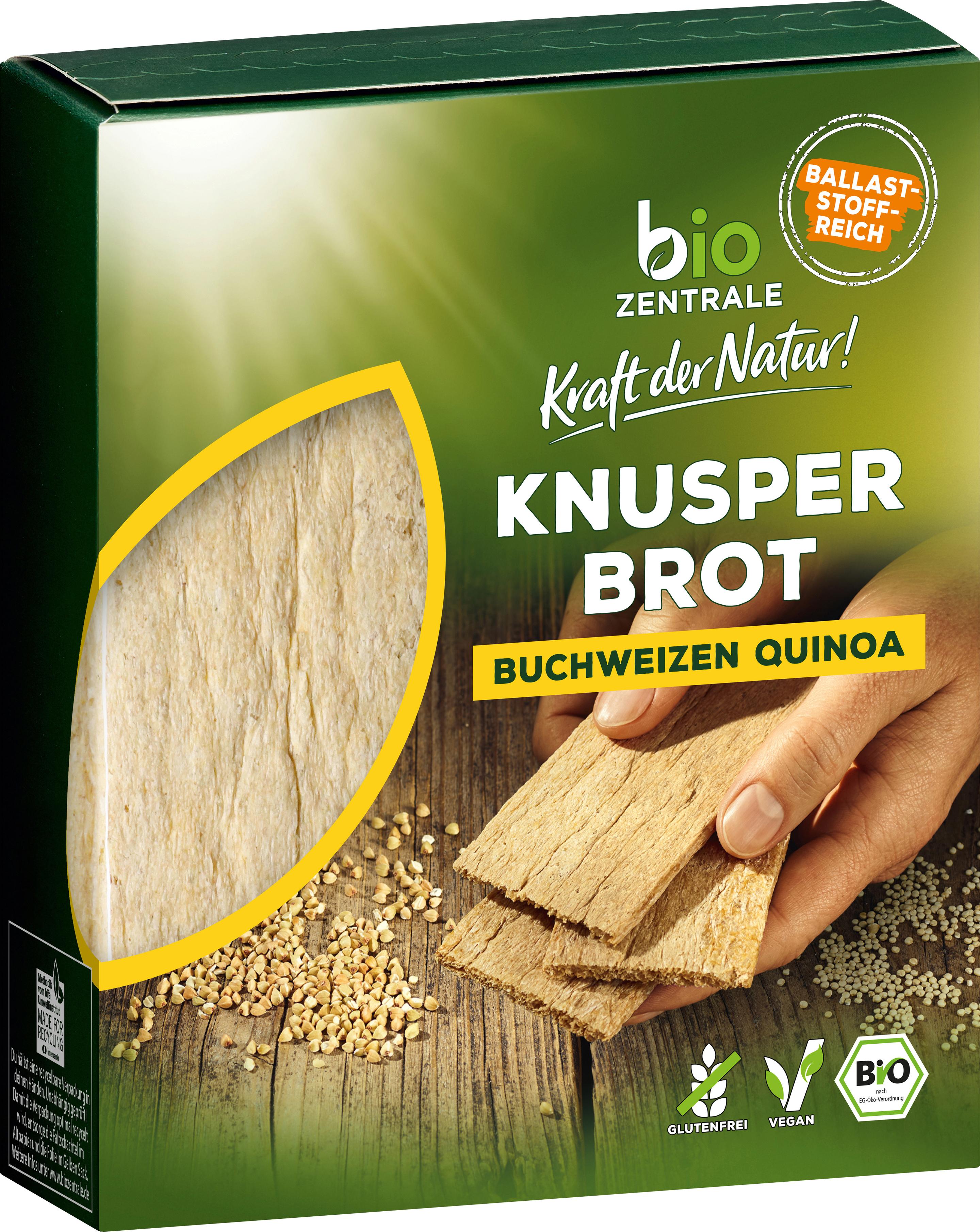 biozentrale Knusperbrot Buchweizen Quinoa