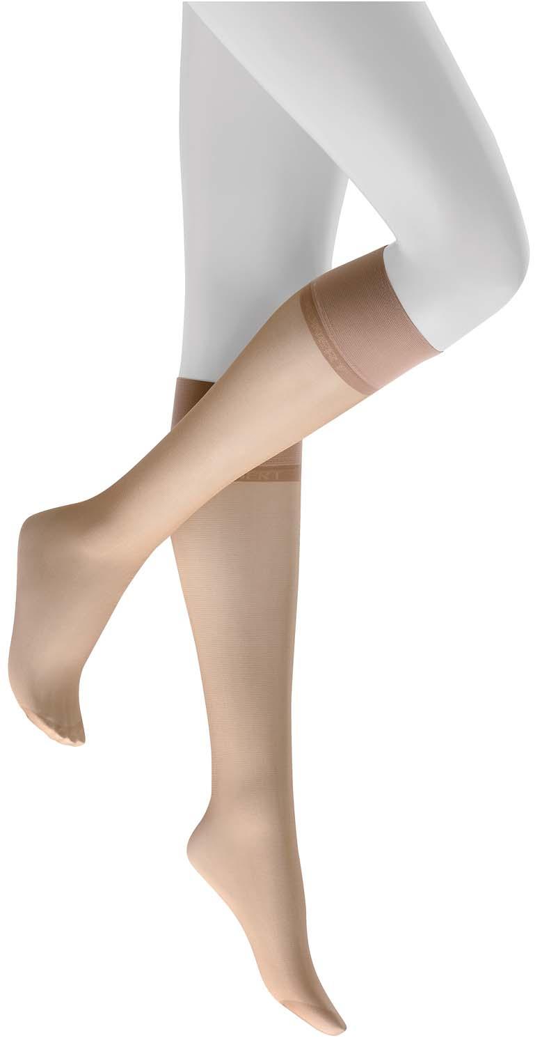 KUNERT Damen Kniestrümpfe Satin Look 20 DEN