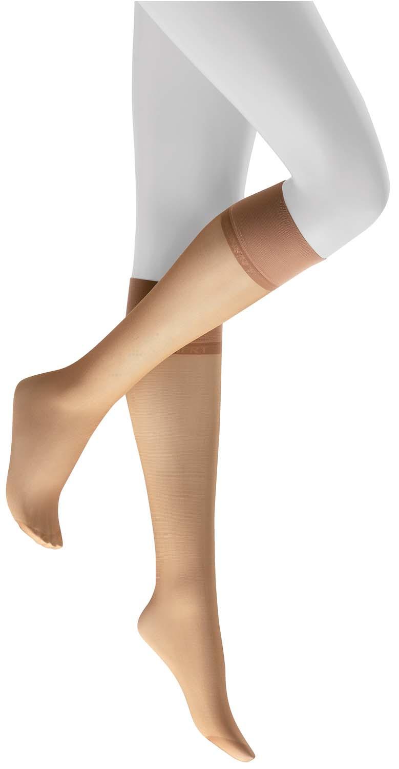 KUNERT Damen Kniestrümpfe Satin Look 20 DEN