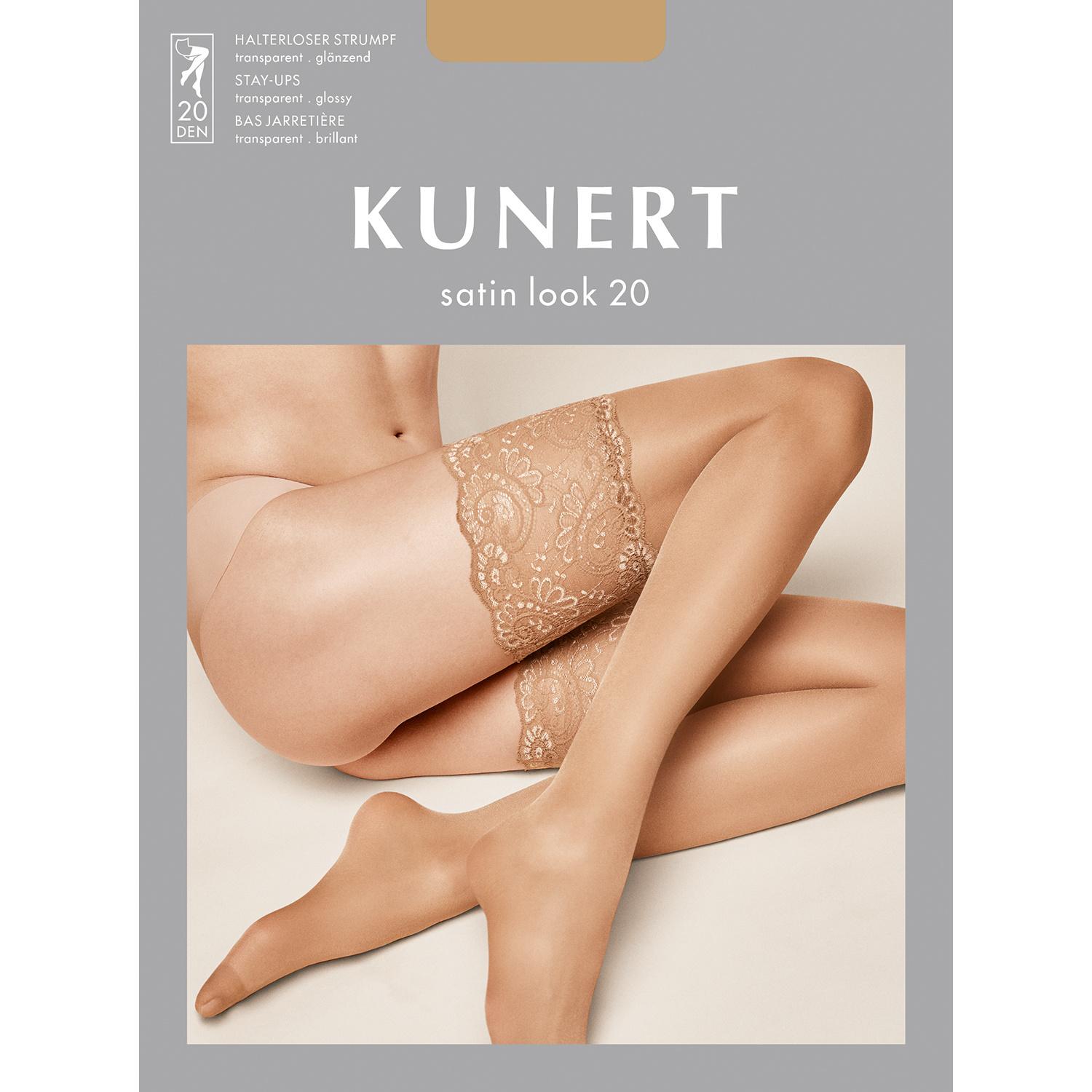 Produktbild KUNERT Damen Halterlose Strümpfe Satin Look 20 DEN 2 von 3